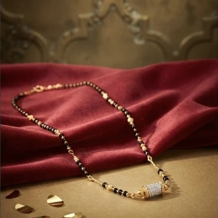 Gold plated mangalsutra