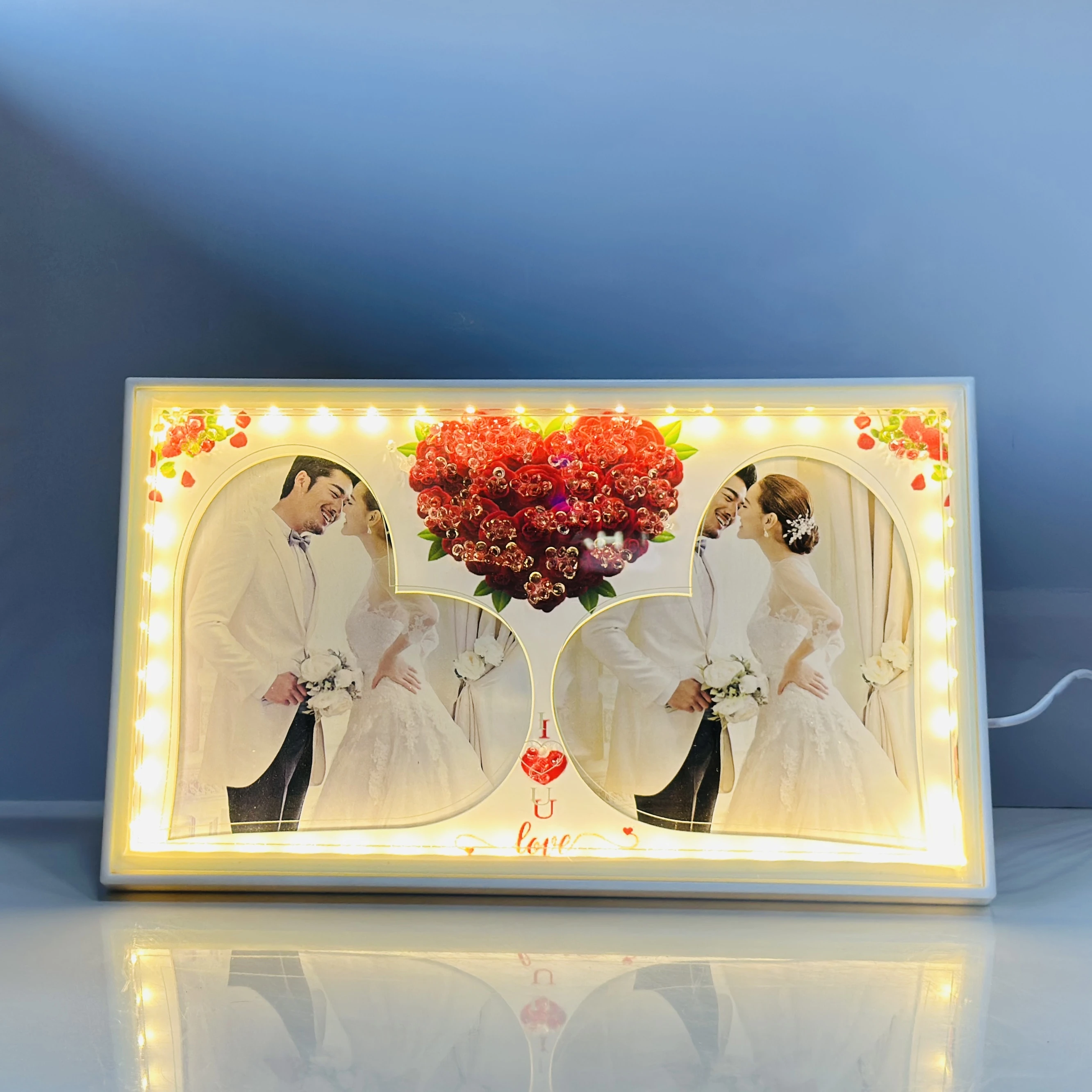 LED Lighted Heart Photo Frame(SKU-KCRGR3)