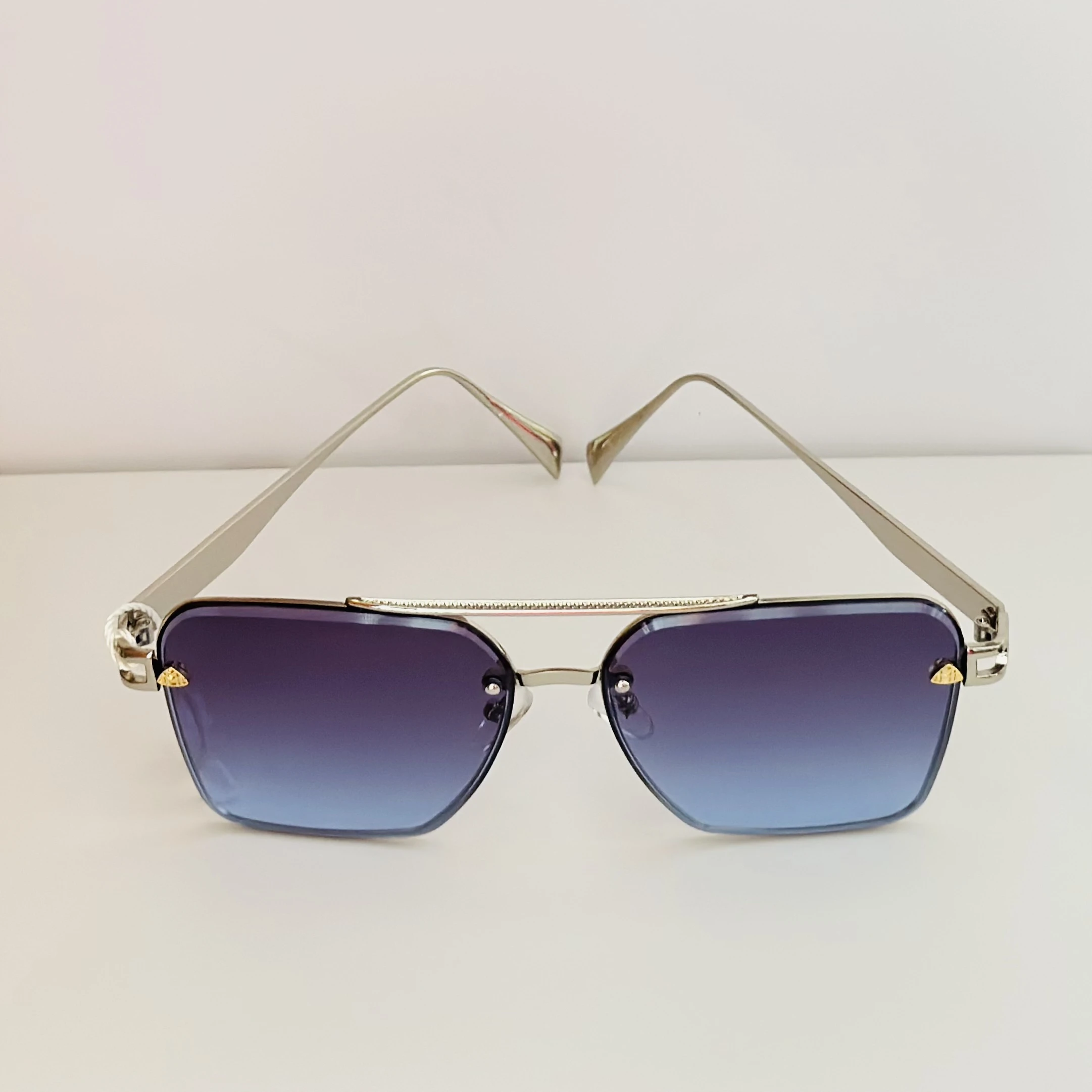 frameless aviator sunglasses