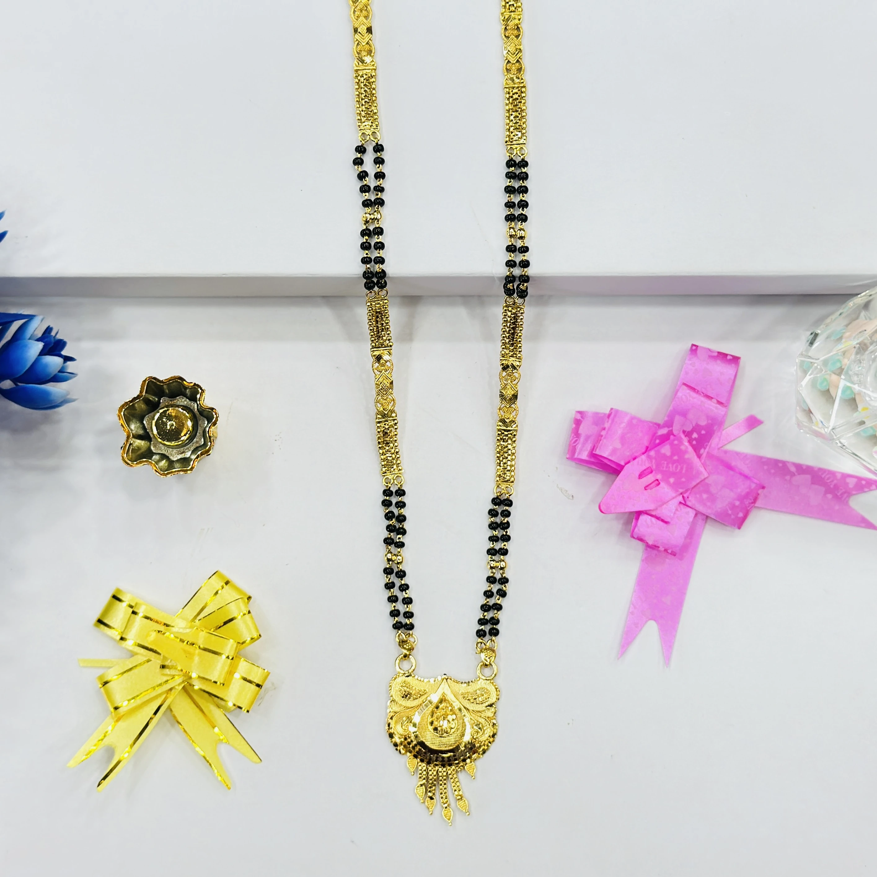 Gold plated alloy mangalsutra