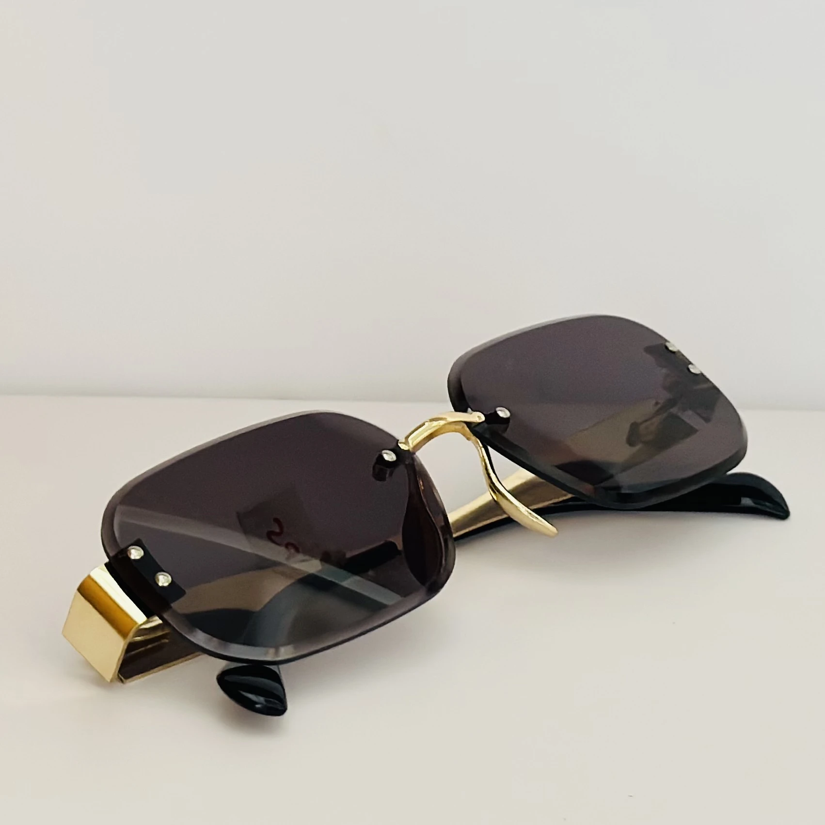Cartier Santos de Cartier CT0460S rimless rectangular sunglasses