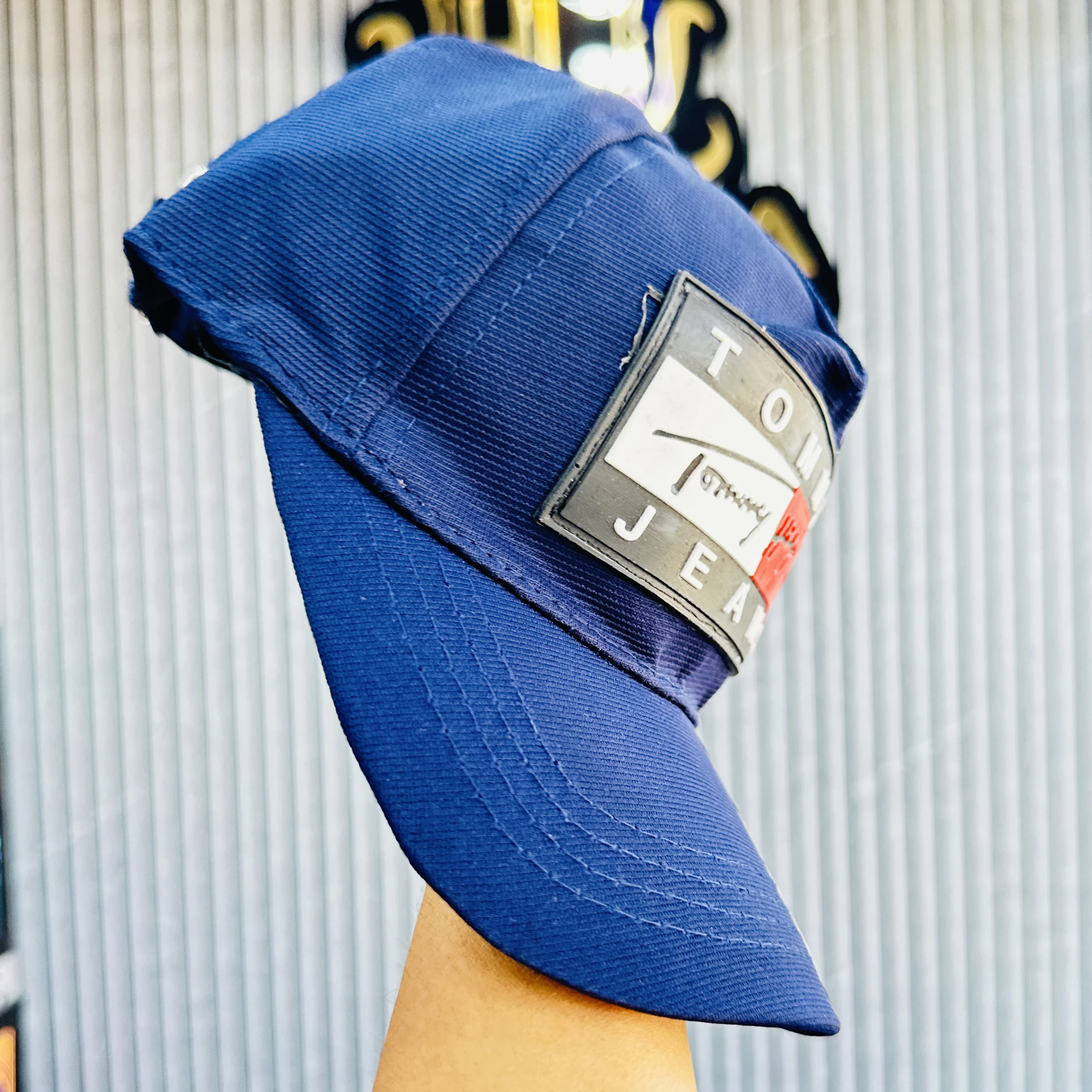 Blue Tommy Jeans baseball cap