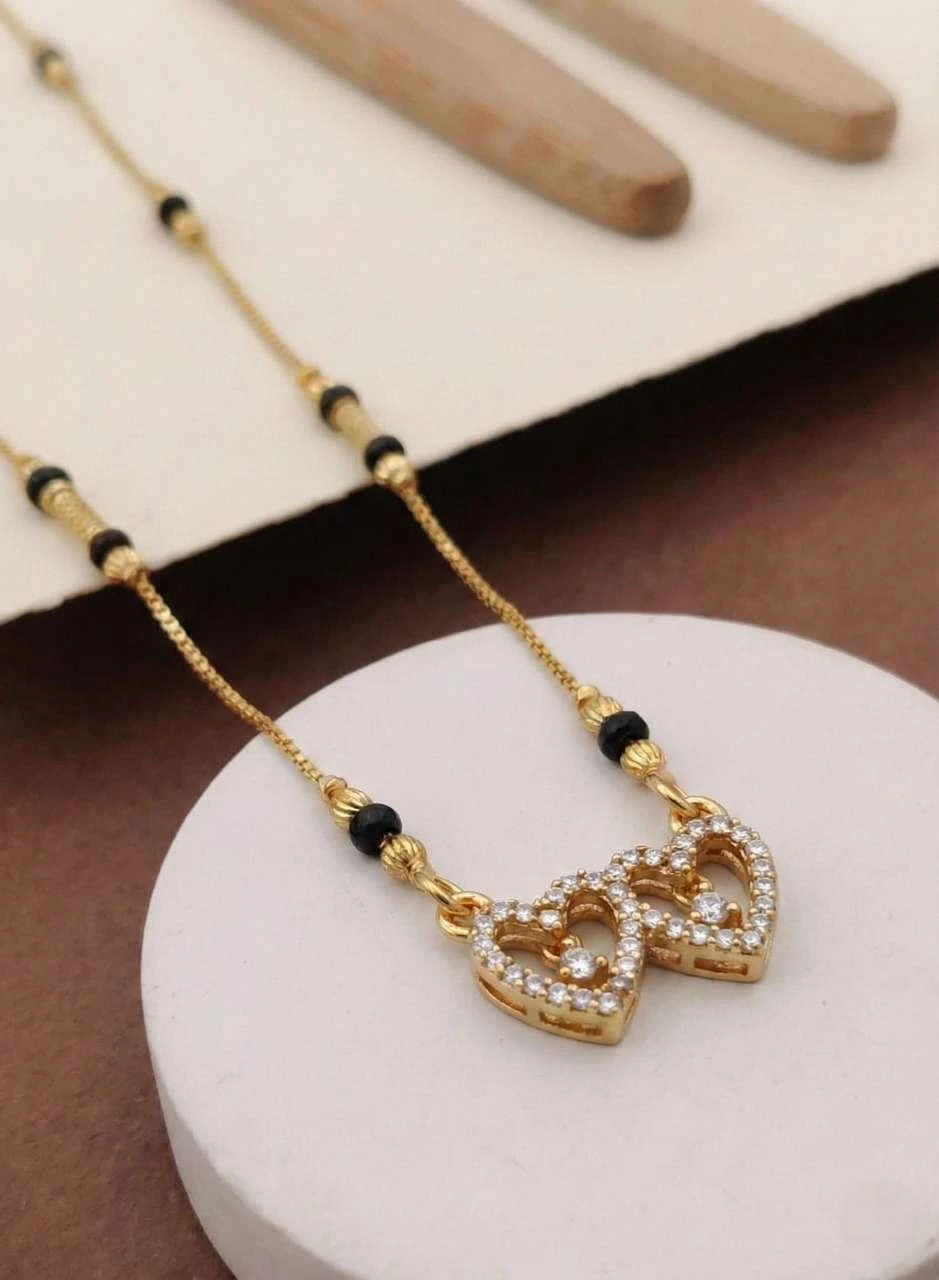 Gold plated mangalsutra