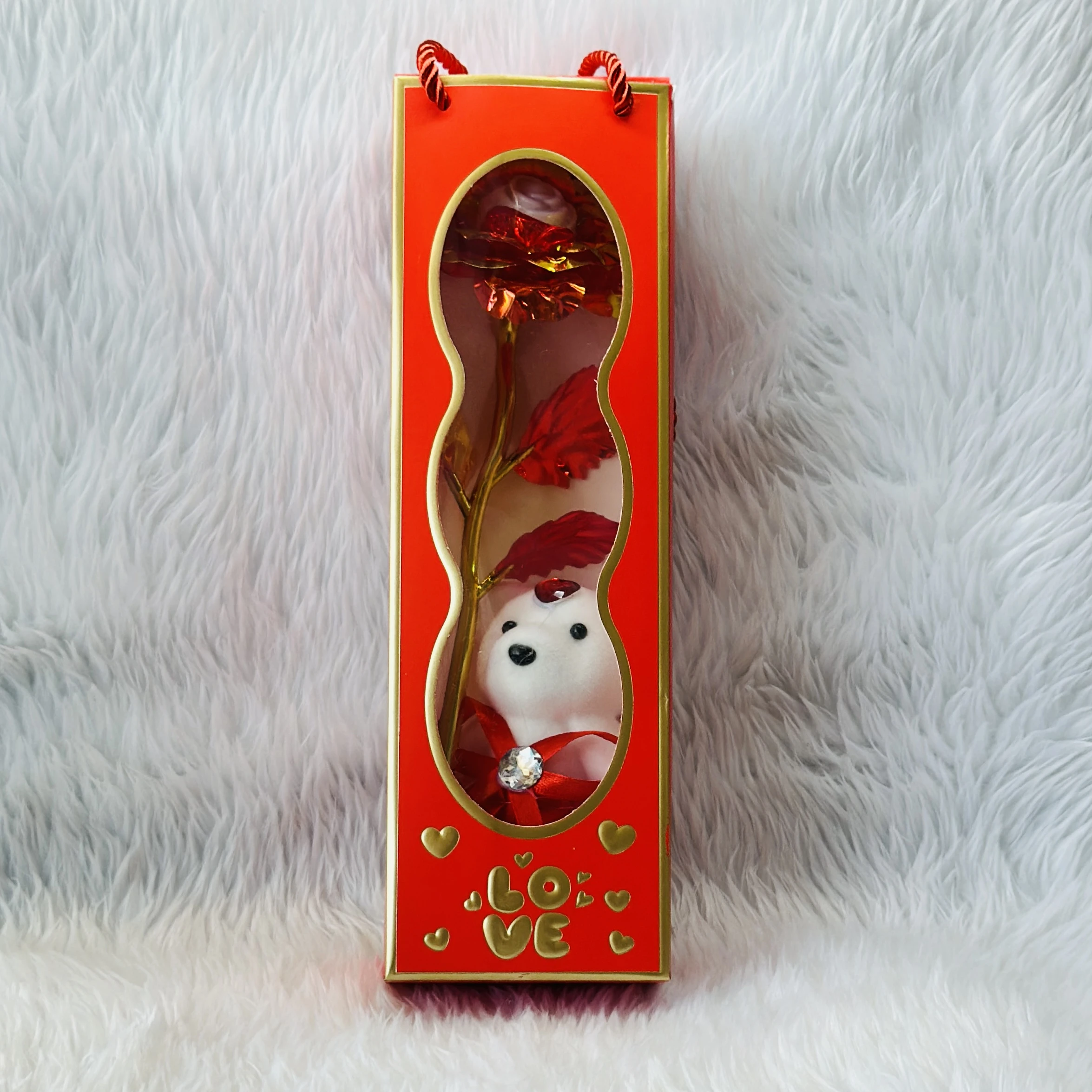 Red Rose with Teddy gift set.