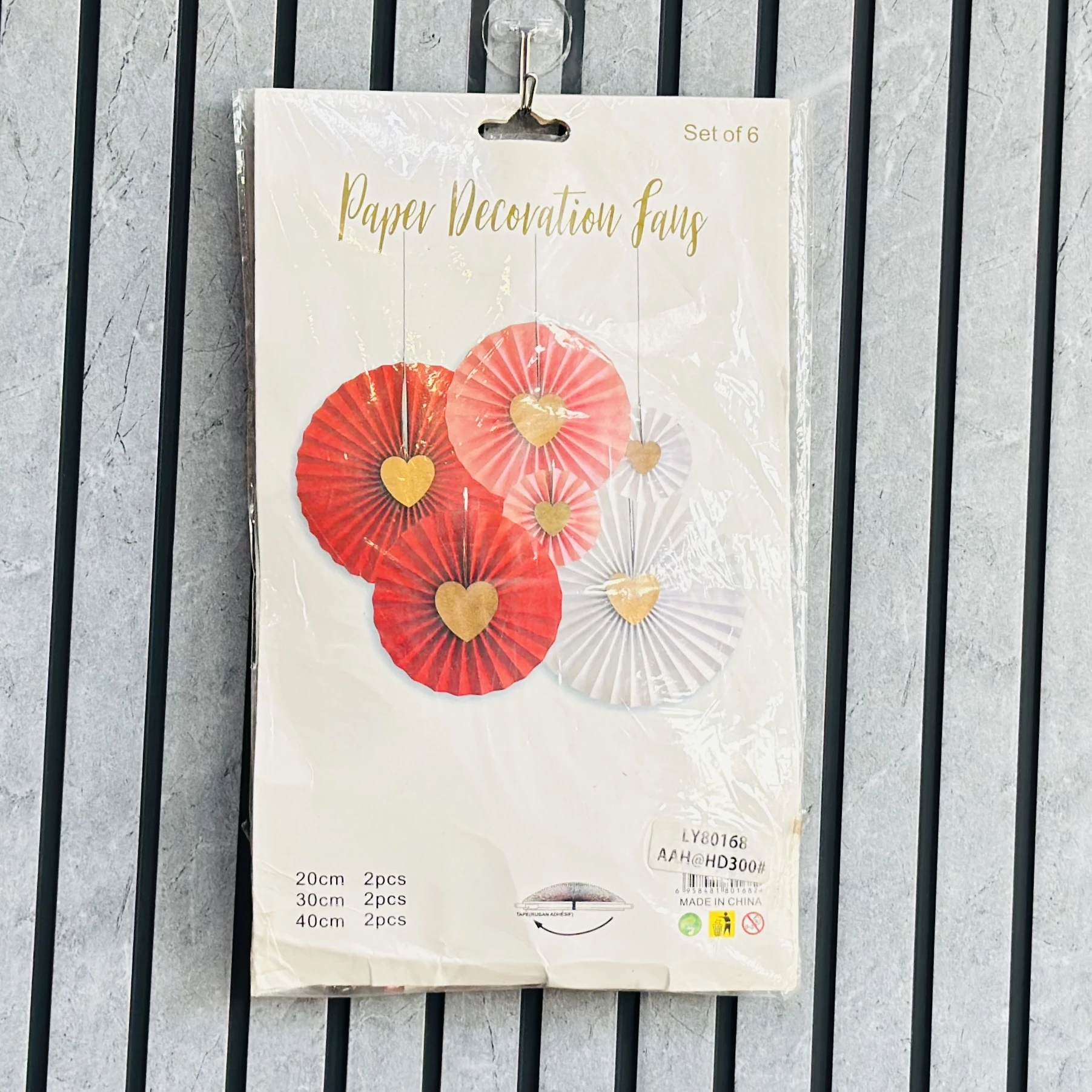 metallic gold paper decoration fans