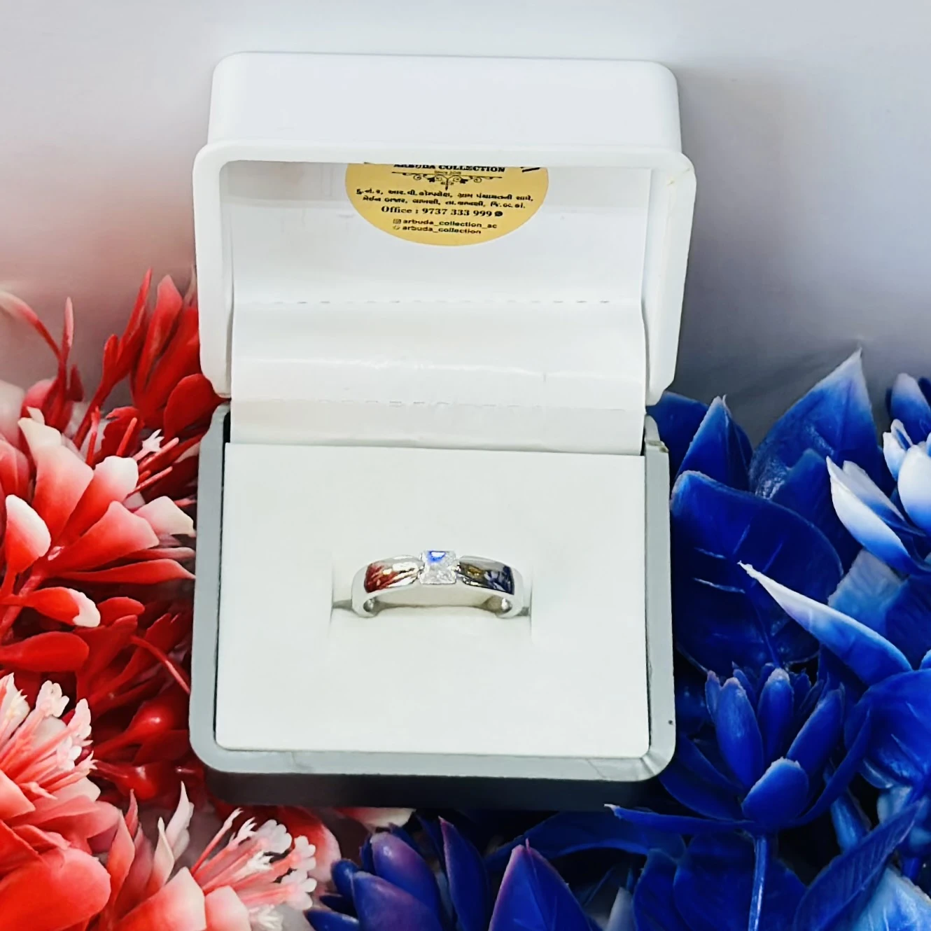 sterling silver solitaire ring