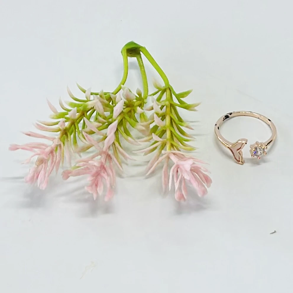 Gold -plated adjustable finger ring