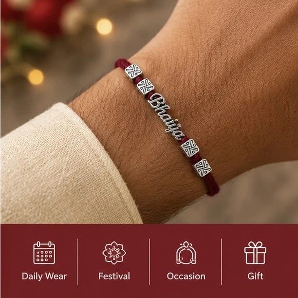 Bhai Nam Designer Rakhi