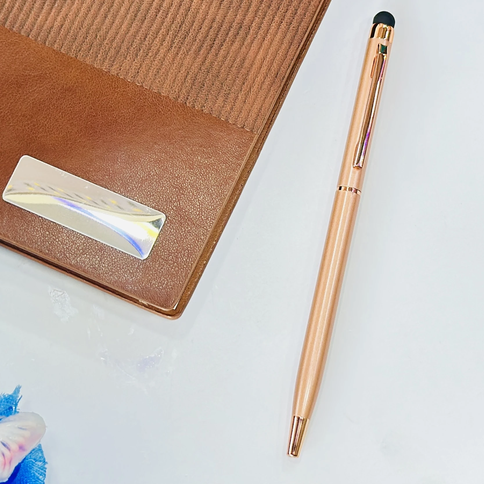 metallic gold ballpoint pen