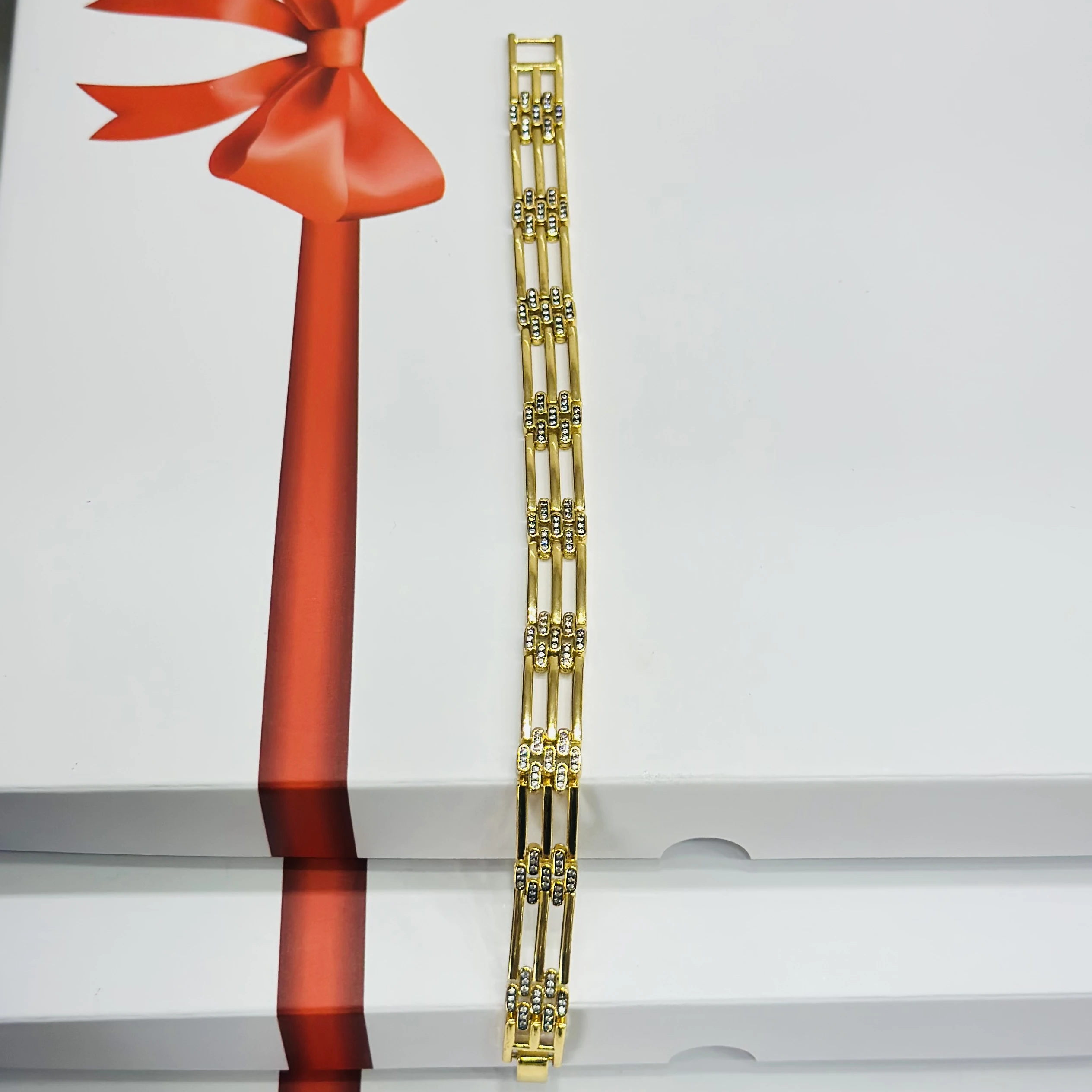 1 GRAM GOLD DIAMOND BRACELET FOR MEN