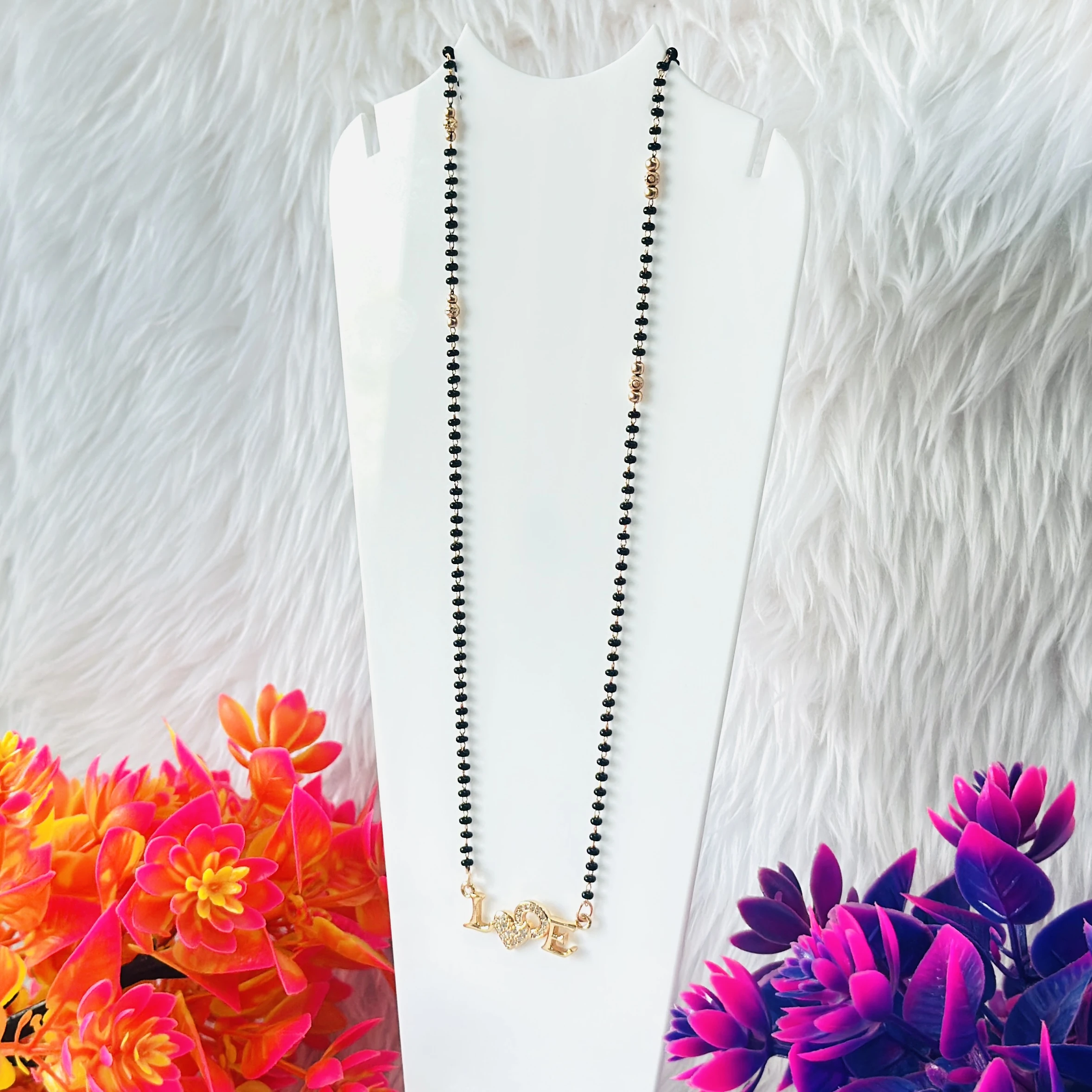 Gold plated mangalsutra