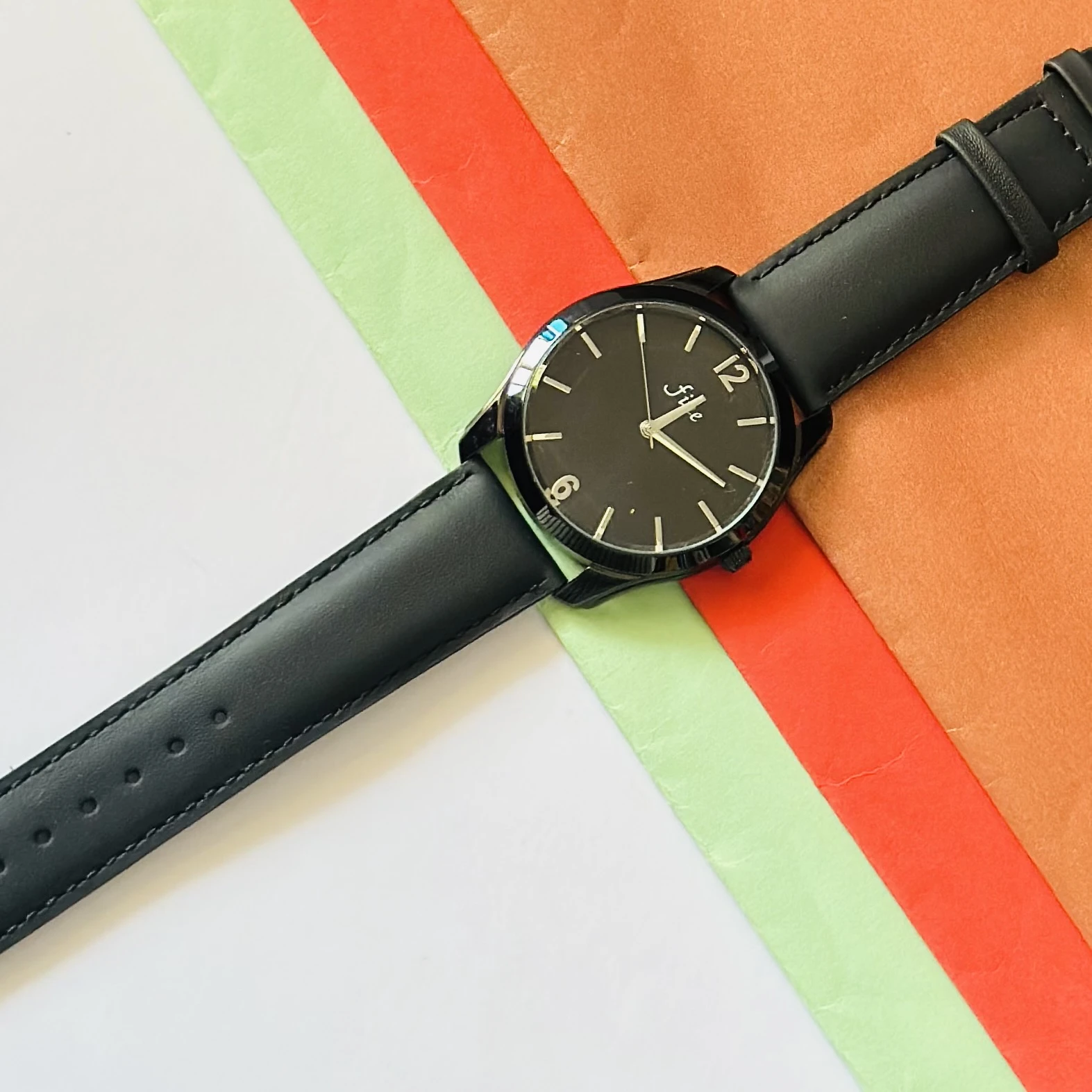 Analog Black Dial Men's Watch