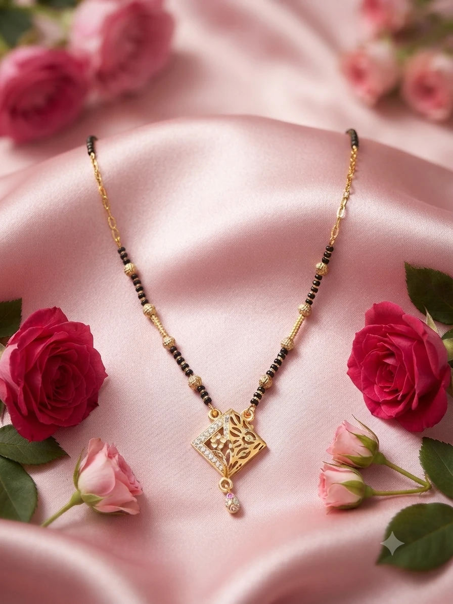 Jewellers gold-plated mangalsutra