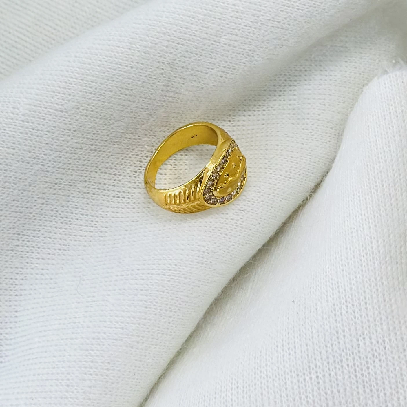 Gold plated or gold men's ring