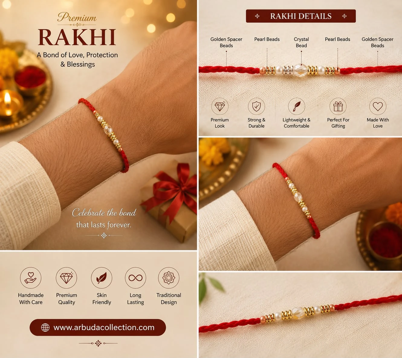 traditional handmade rakhi