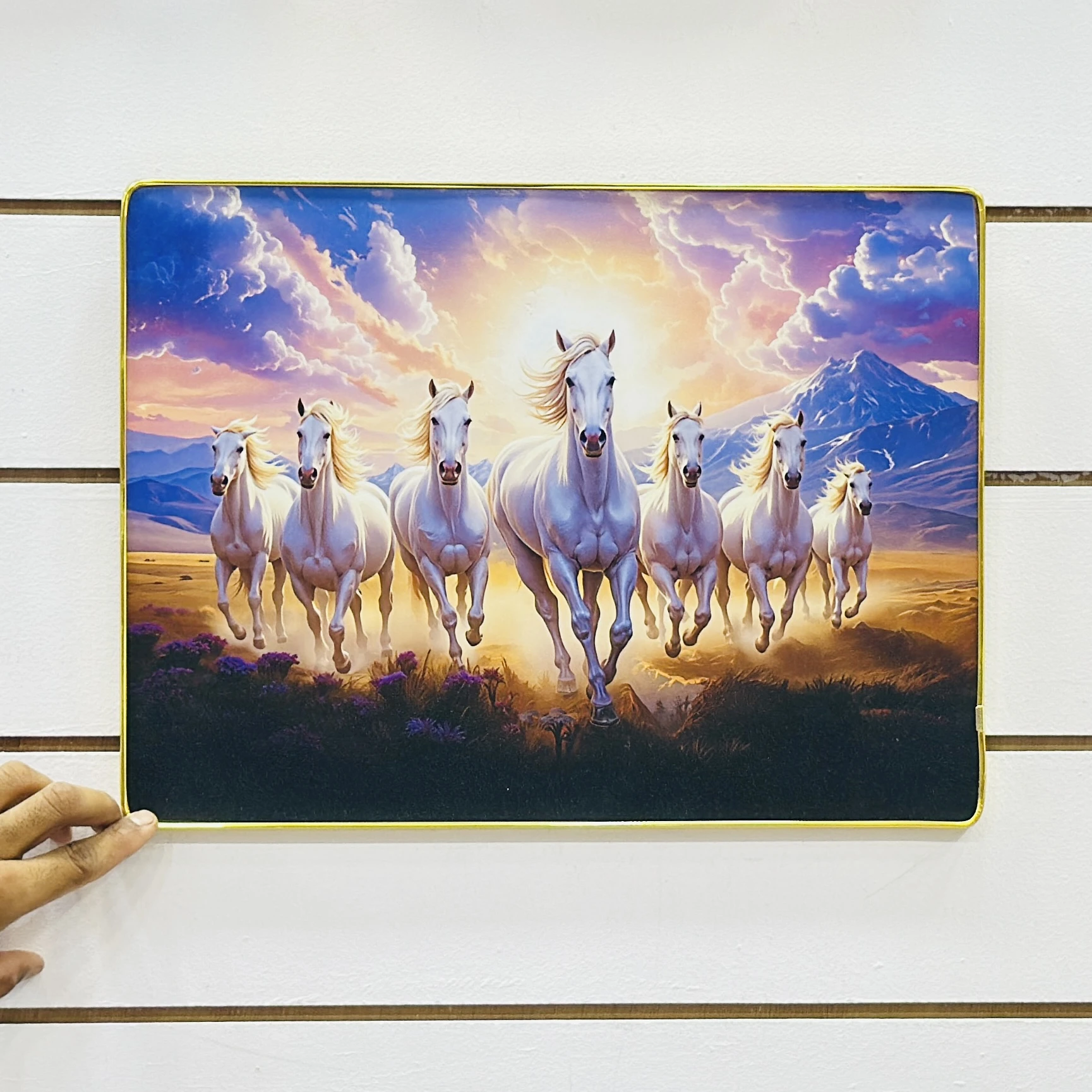 Seven Running Horses Vastu wall painting…. SY3XL1