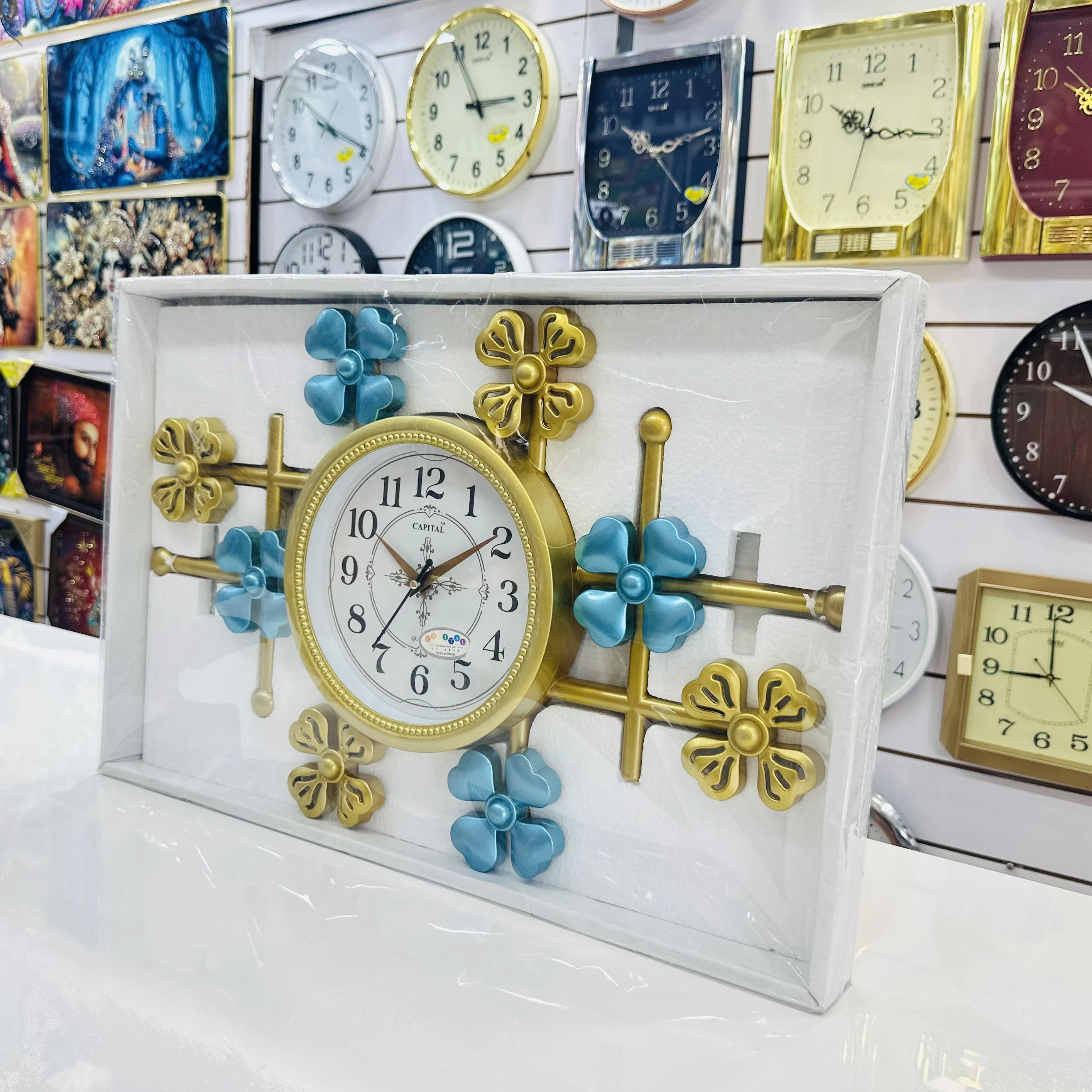 Wall Clock Metal Wall Art Frame(SKU-IJ5ODC)