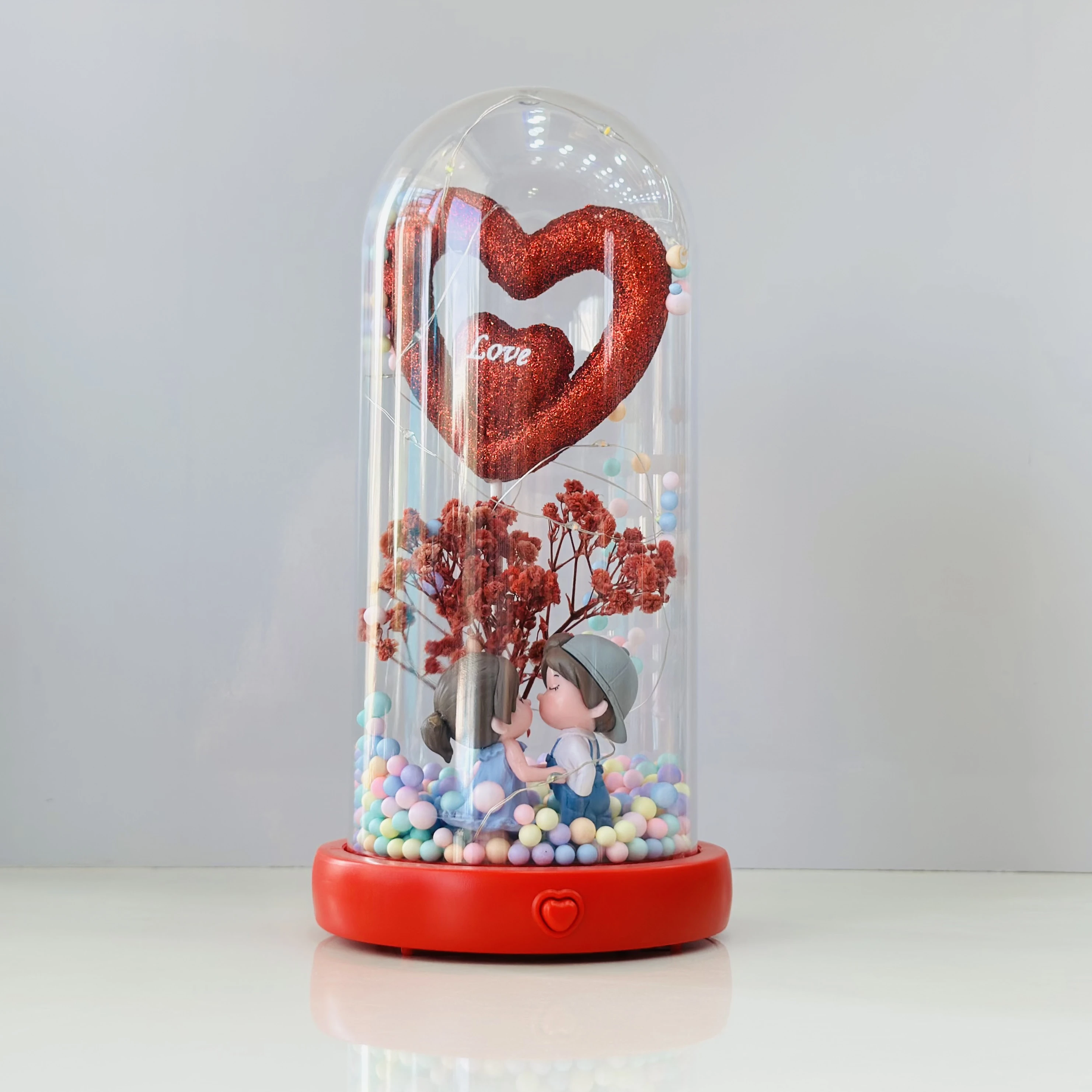 Romantic Couple LED Night Light Dome(SKU-5JQB7E)