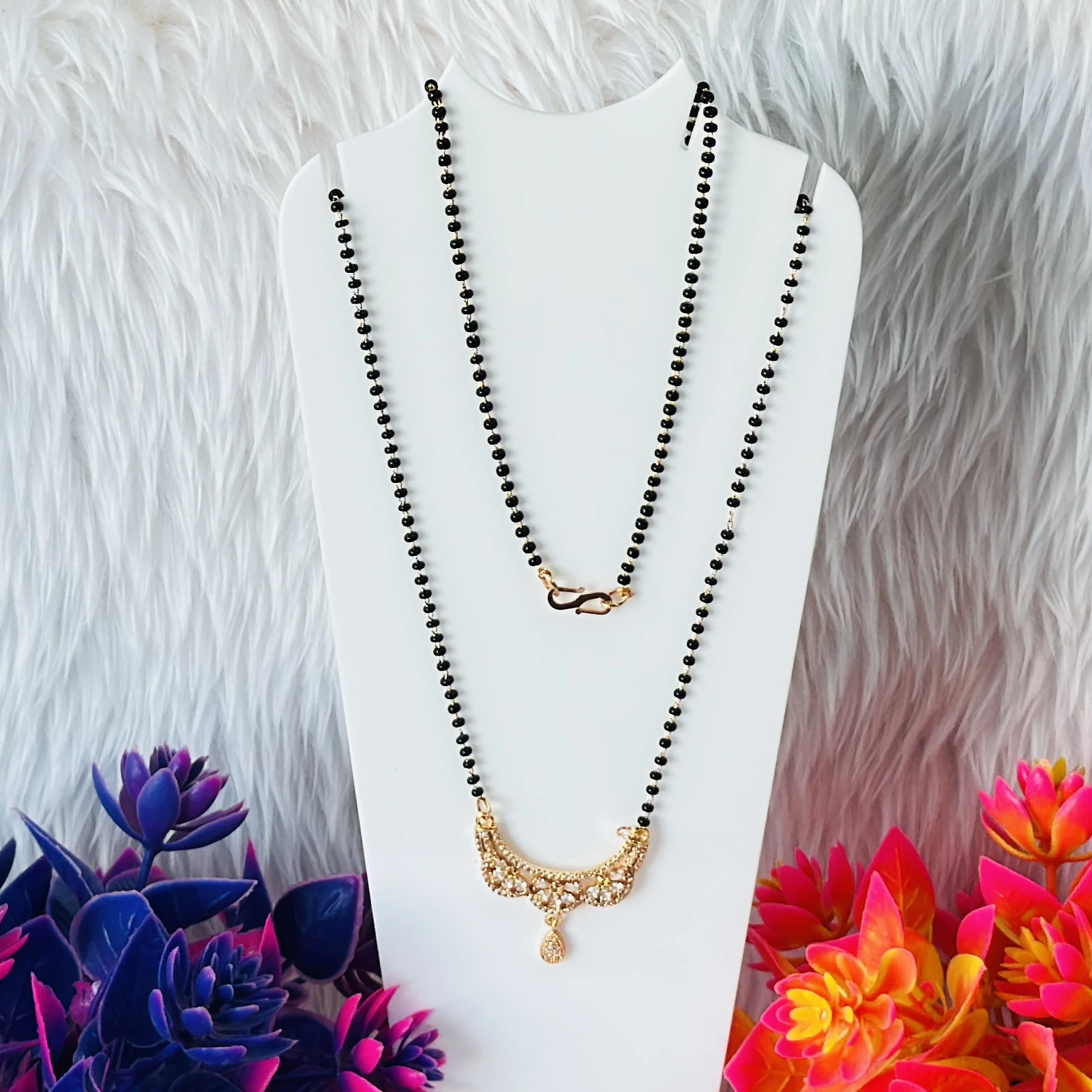 Gold plated mangalsutra