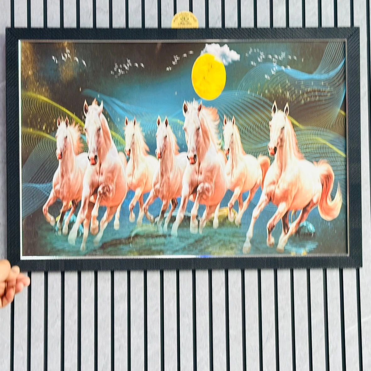Seven Horses vastu frame wall art (SKU-29K9Q5)