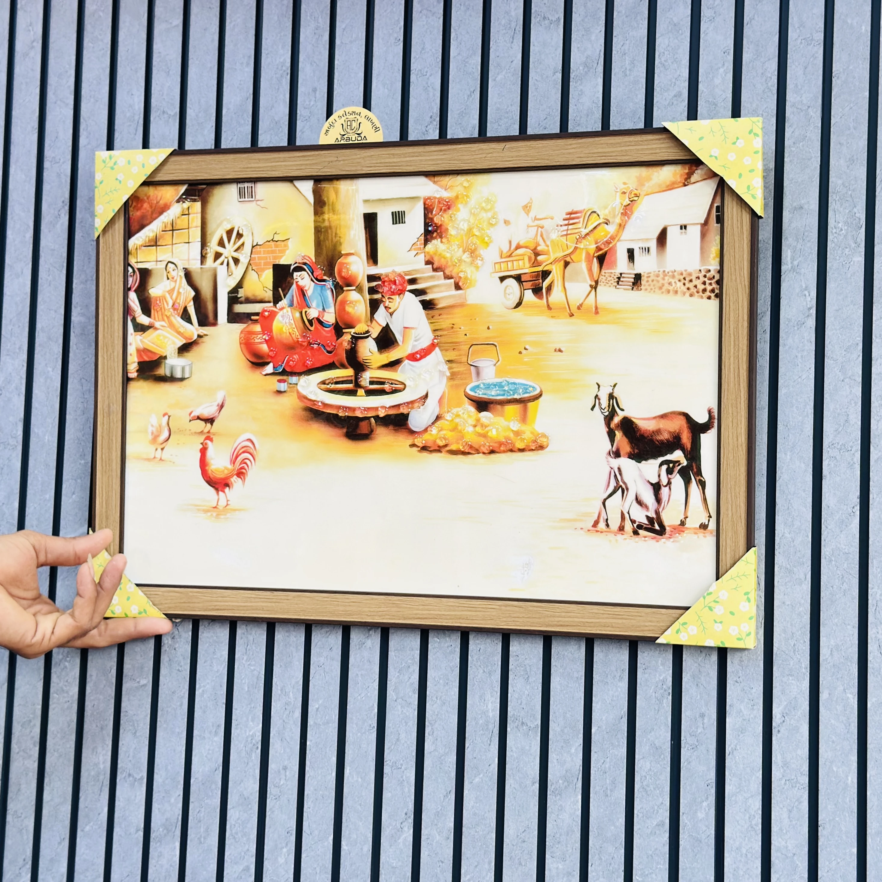 Rajasthani village scene(SKU-7GG4P1)