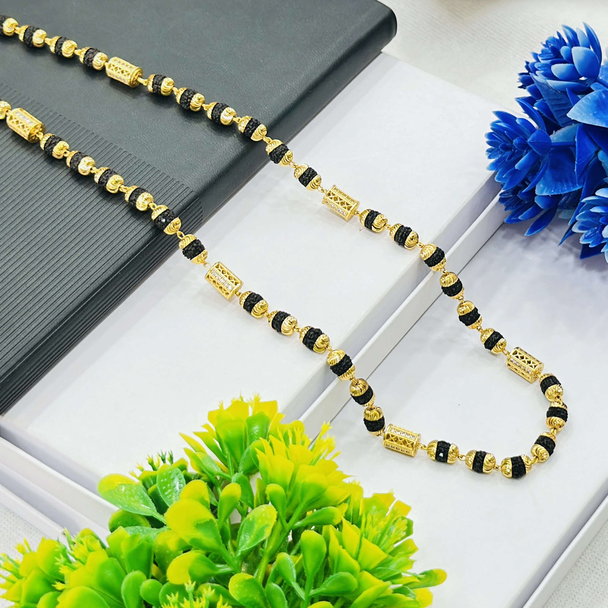 1 Gram Gold Forming Rudraksha Mala