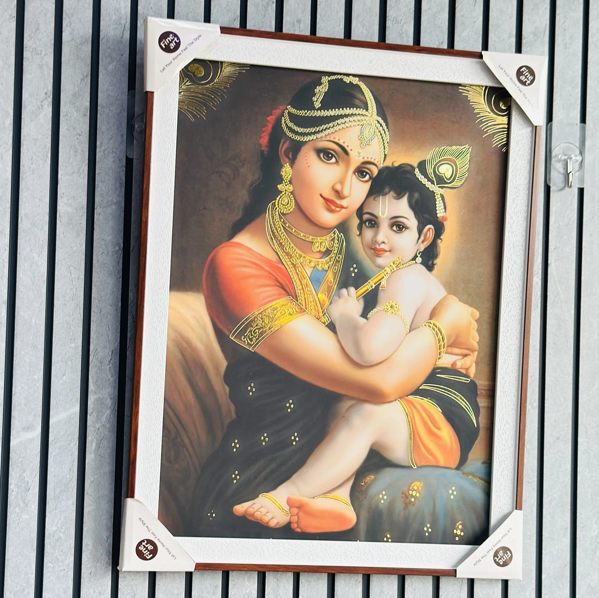 Mother Yashoda with baby Krishna. (SKU-DRJ9AX)