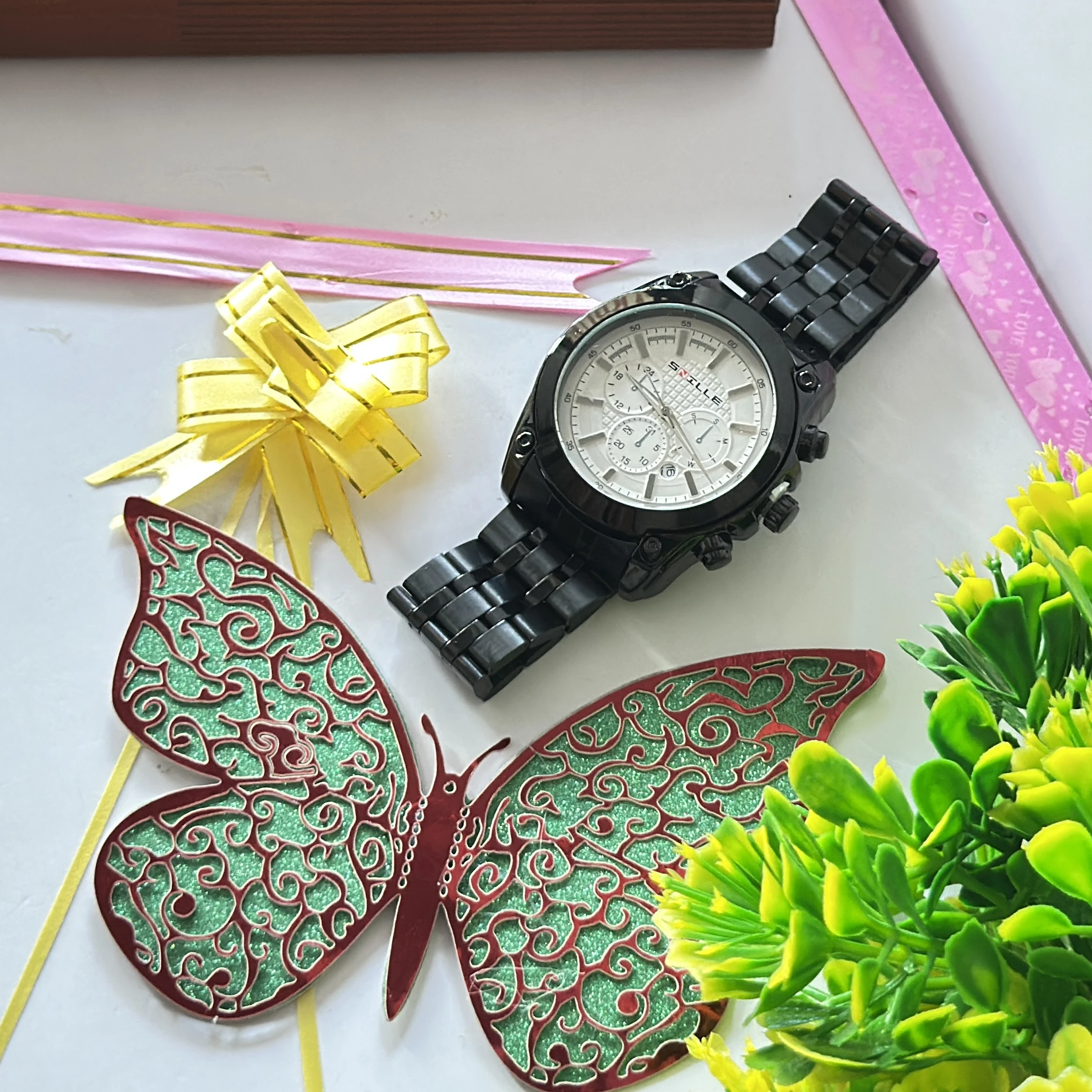 Snille Premium double dial analog watch