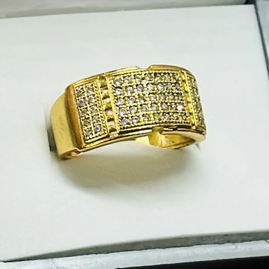 Gold plated men's ring