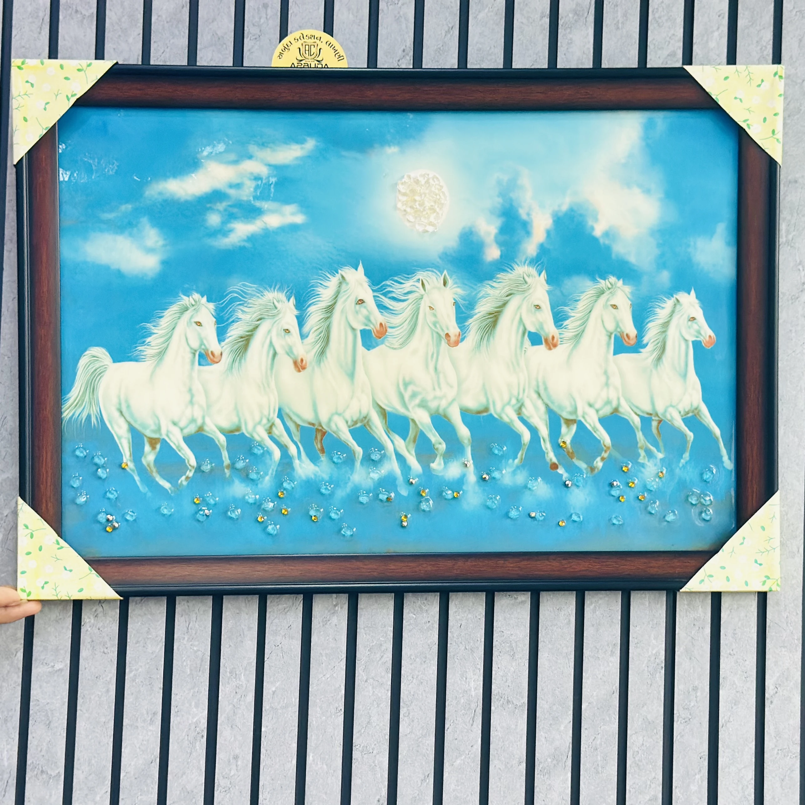 “7 Running Horses Vastu Painting”(SKU-FH333W)