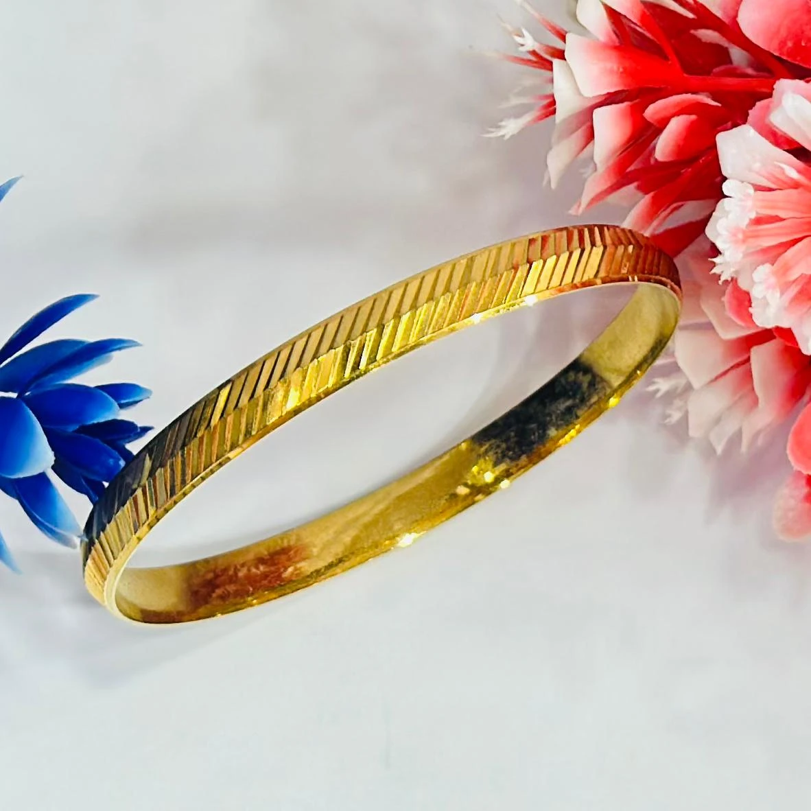 1 Gram Gold Plated Panther Kada for Men & Women