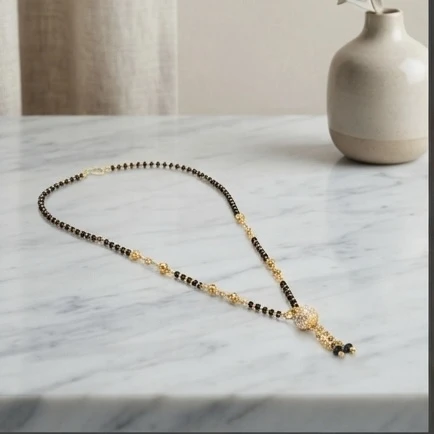 Gold plated mangalsutra