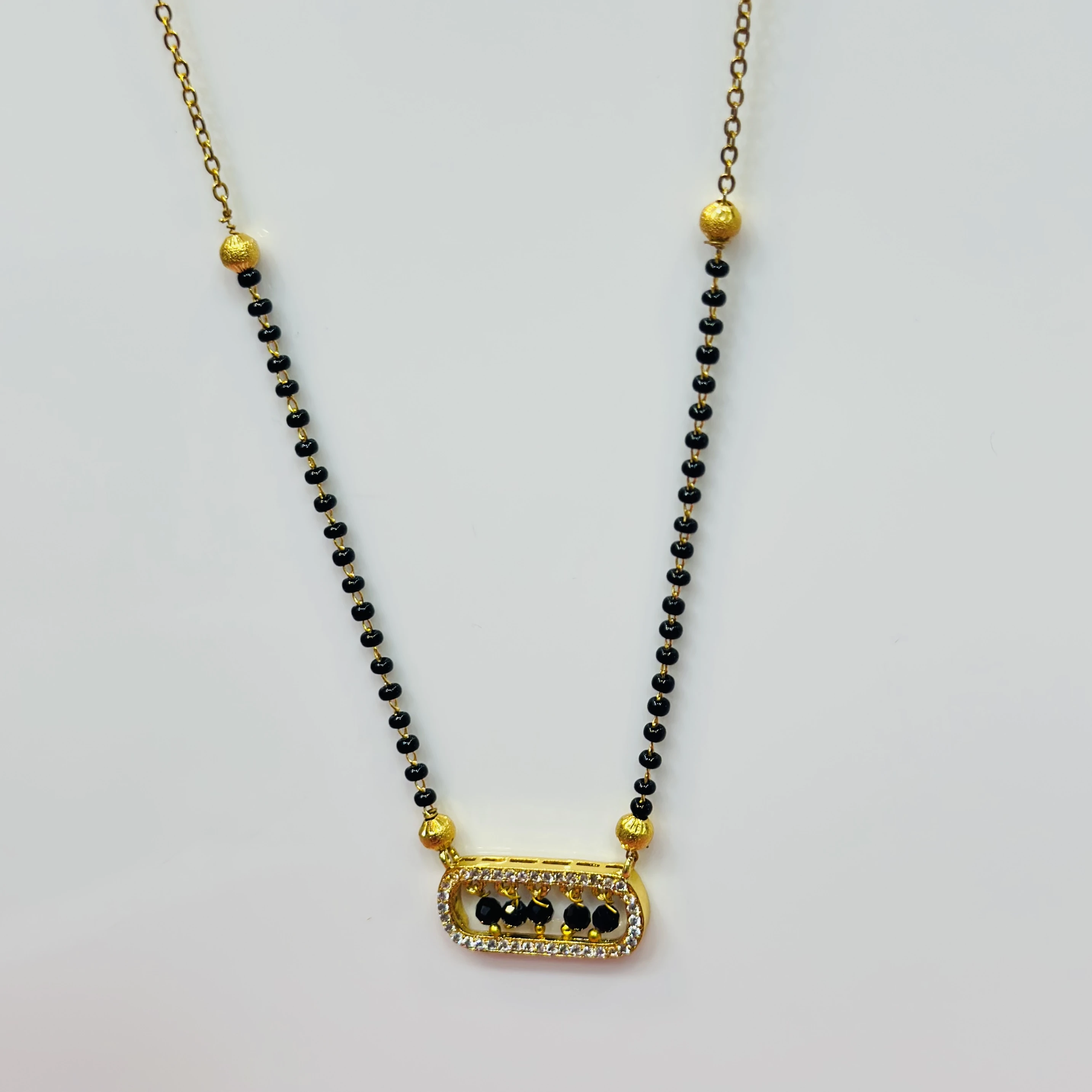 Gold plated mangalsutra
