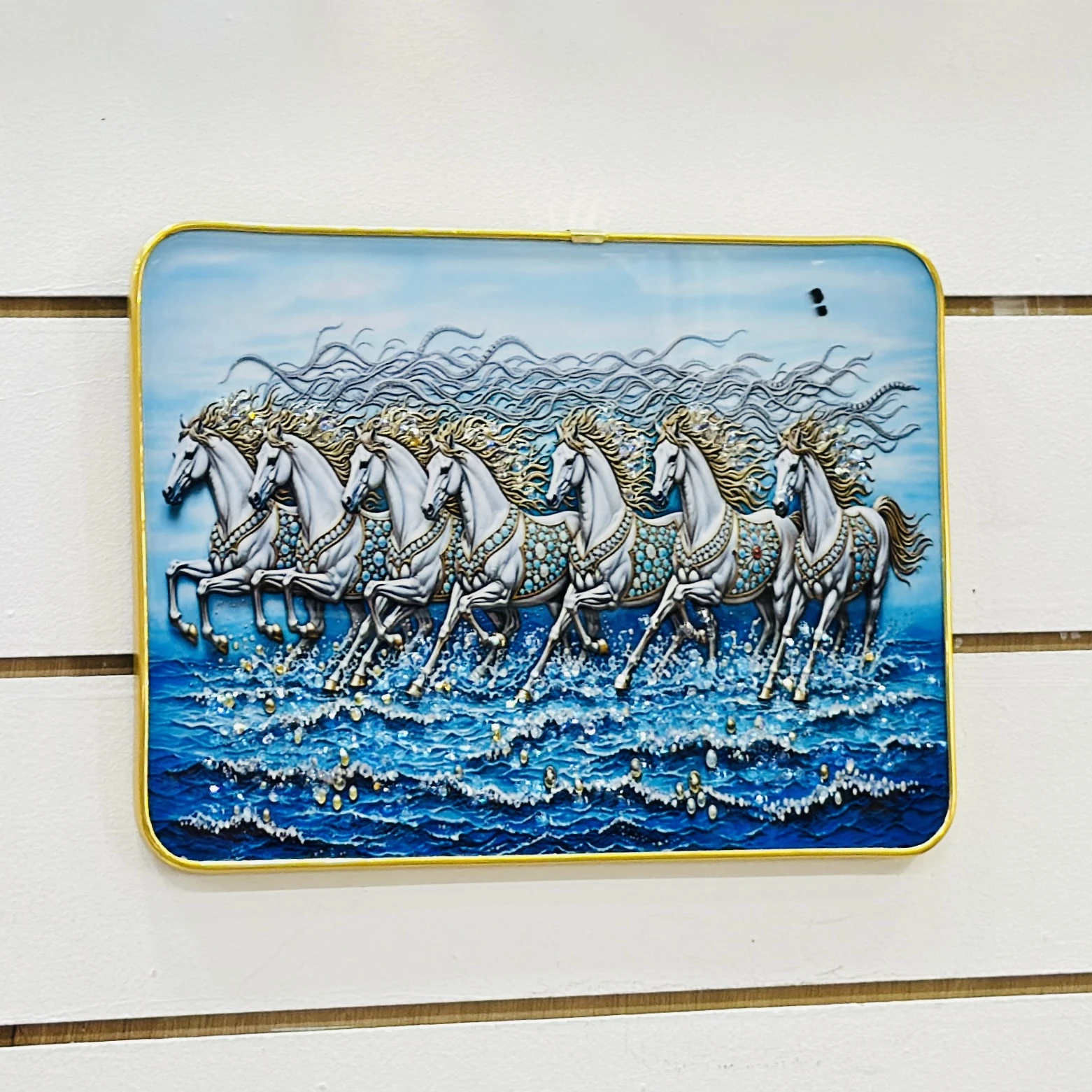Vastu Seven Running Horses painting…. OU20QA