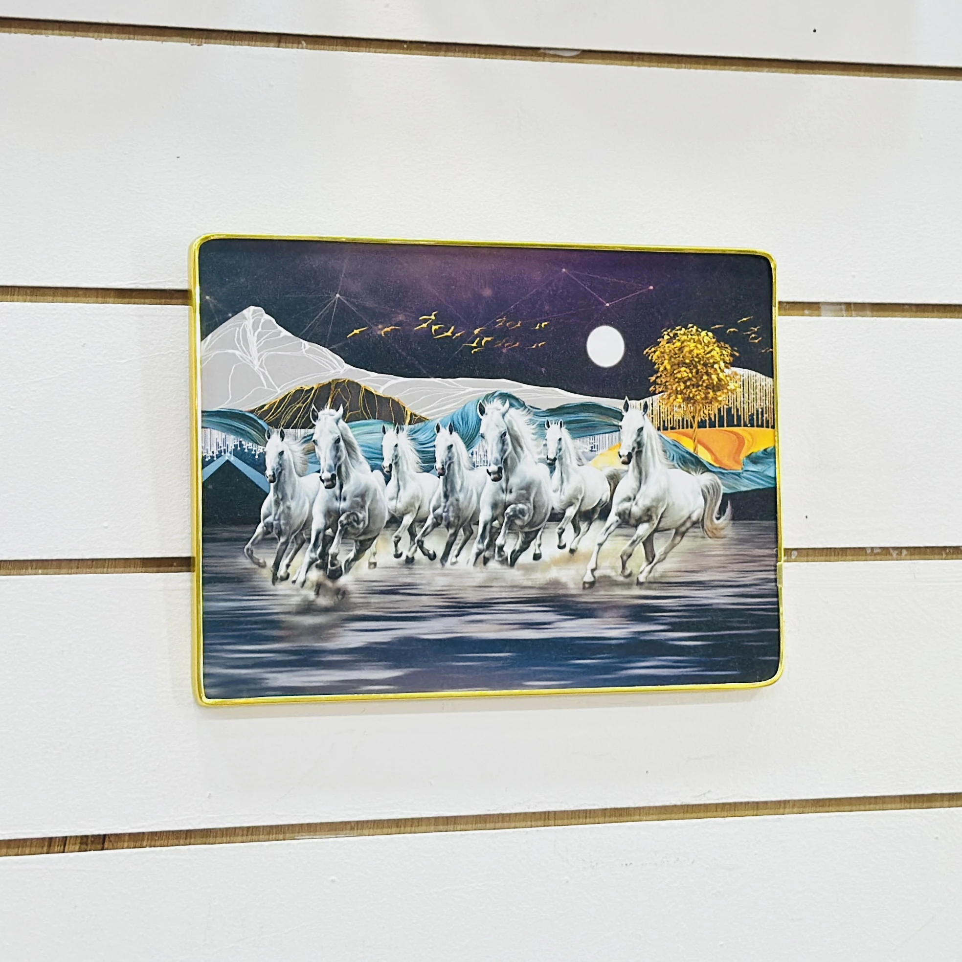Seven Running Horses Vastu painting 8X4WGX