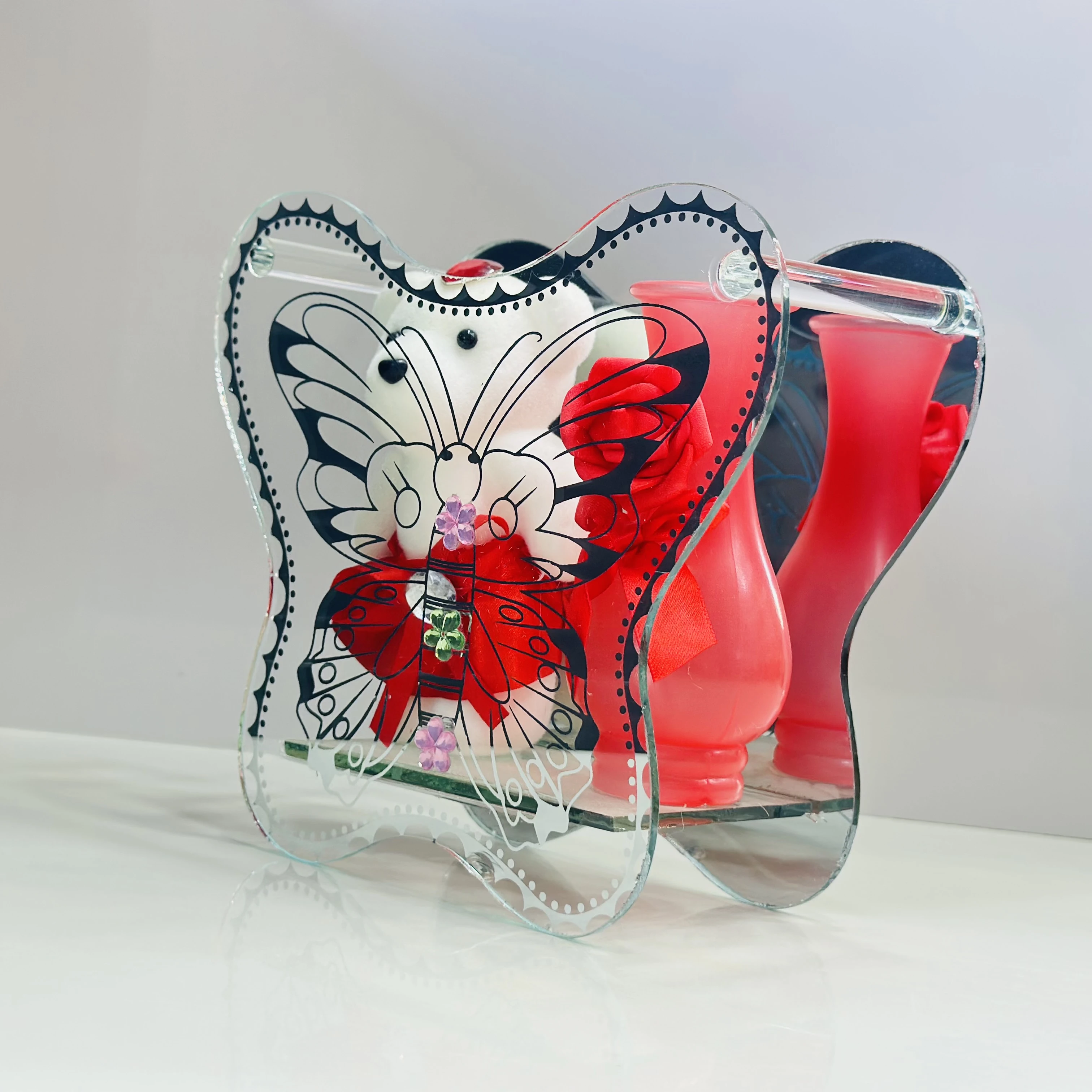 Butterfly -shaped flower vase(SKU-3QGO1B)