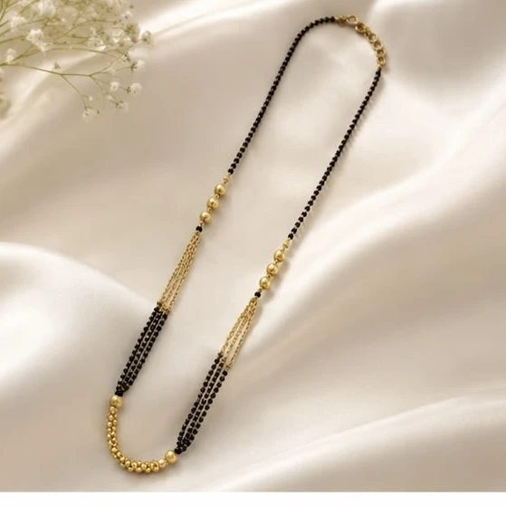 Gold plated mangalsutra