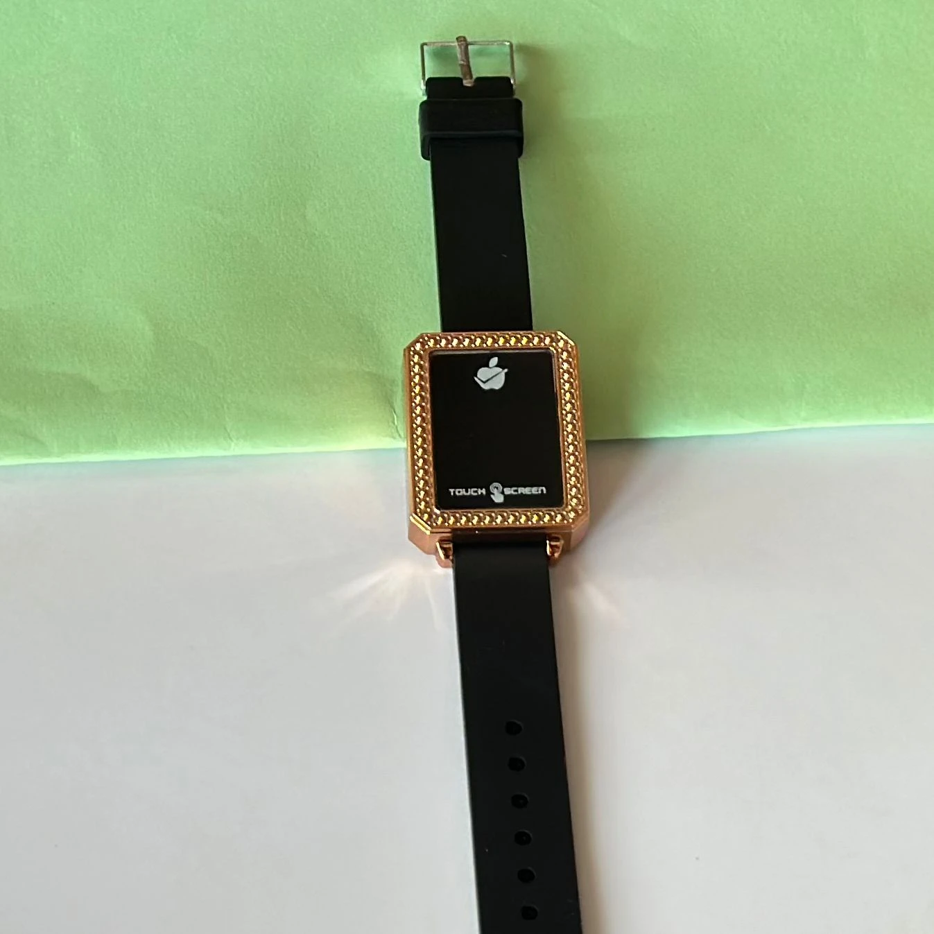 Kids digital watch with a silicone strap
