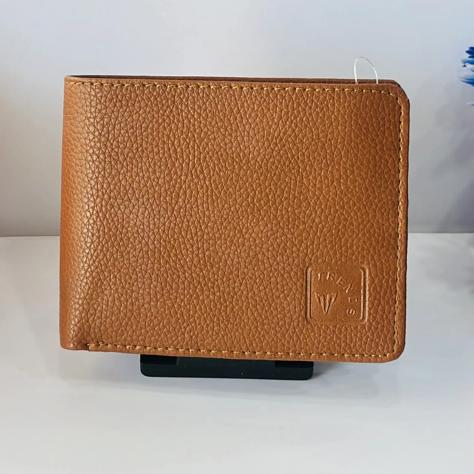 Men Tan Genuine Leather Wallet