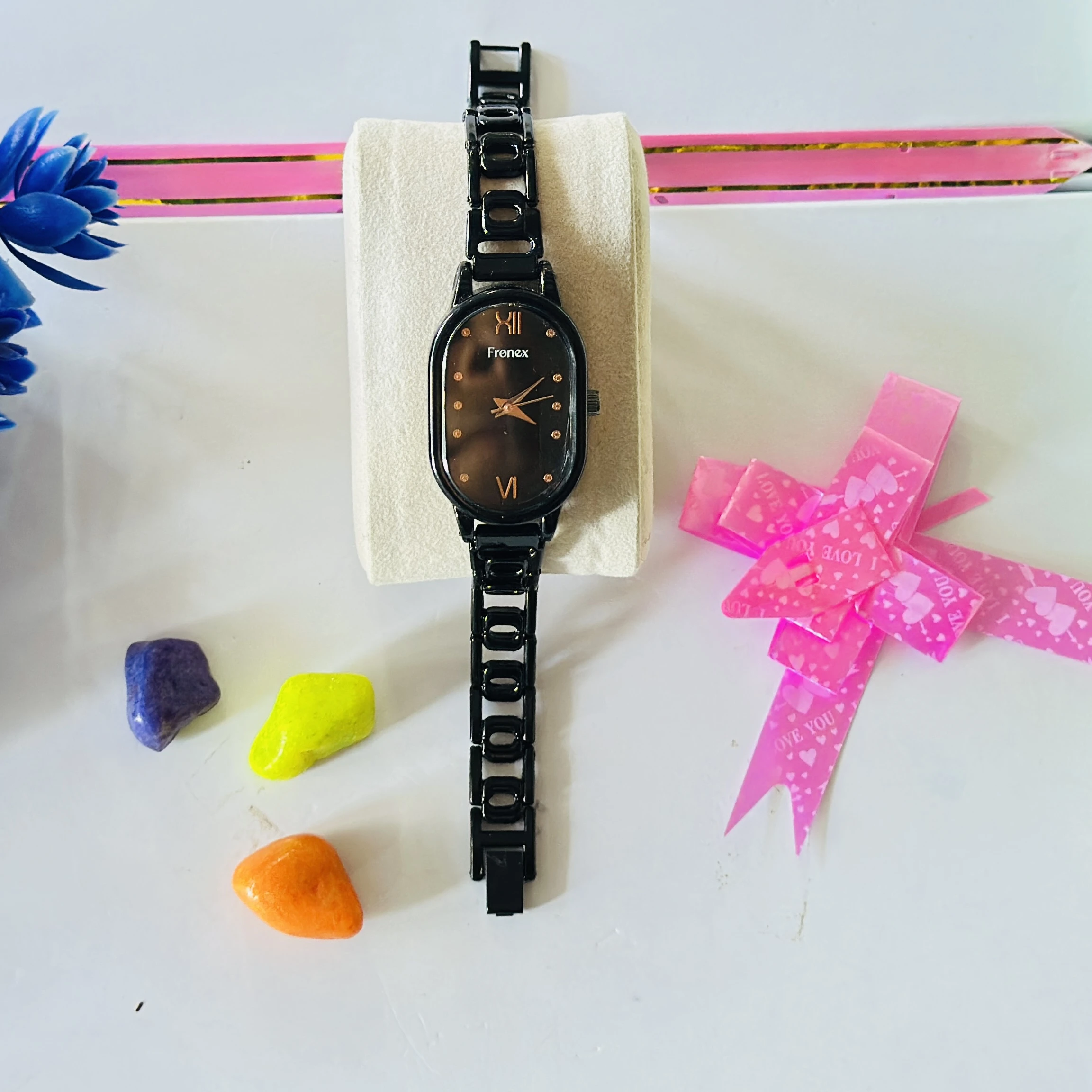 Frenex Sonata Utsav black dial watch for women