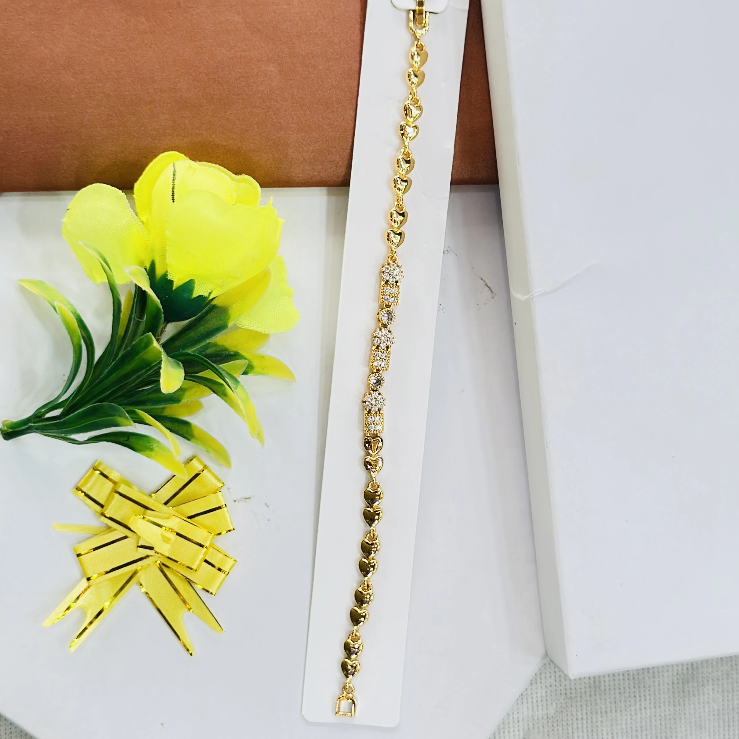 gold plated bracelet similar to styles found in Indian jewelry collections.
