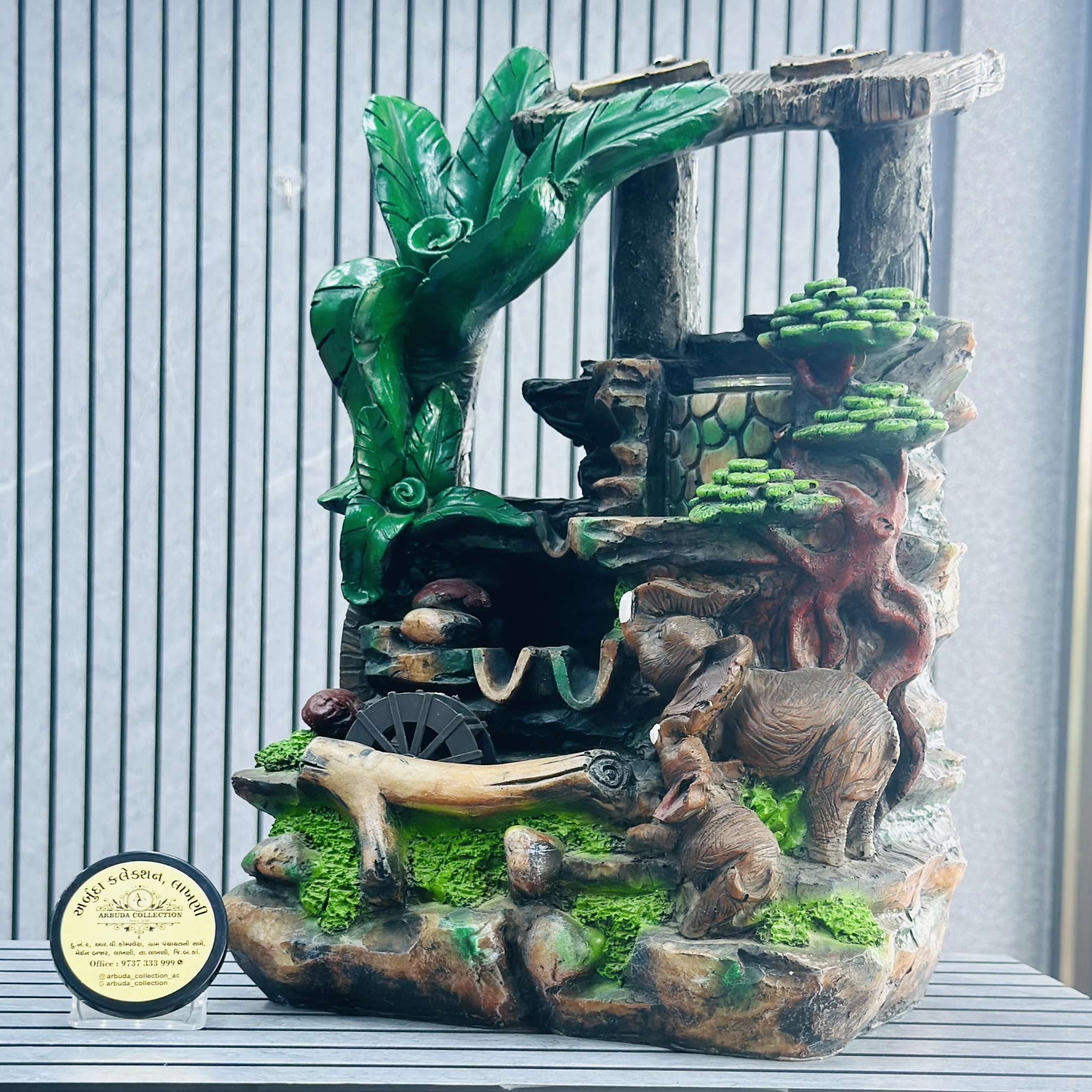 Polyresin  Brown water fountain