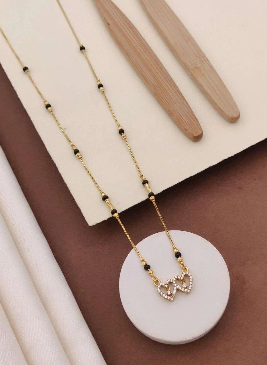 Gold plated mangalsutra