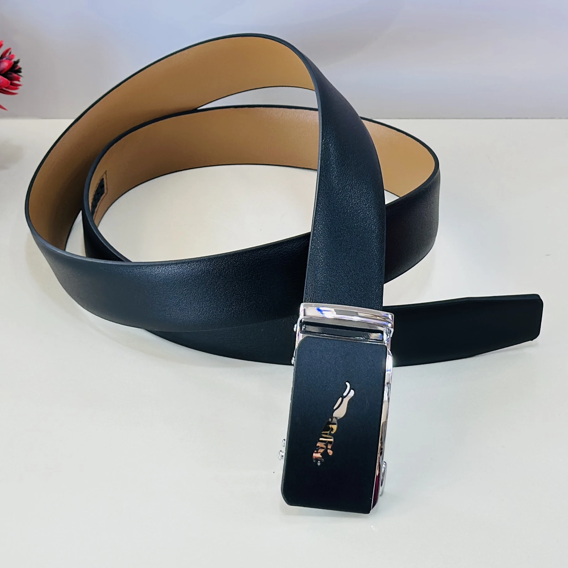 Men Black Casual Belts