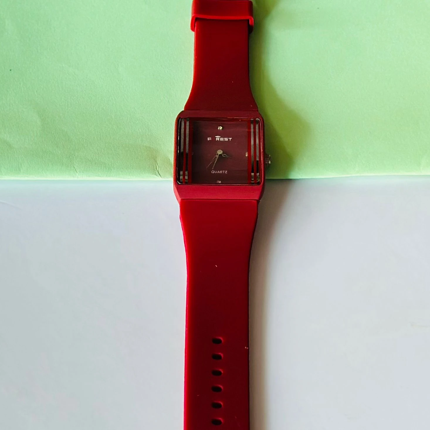 Red Analog Watch