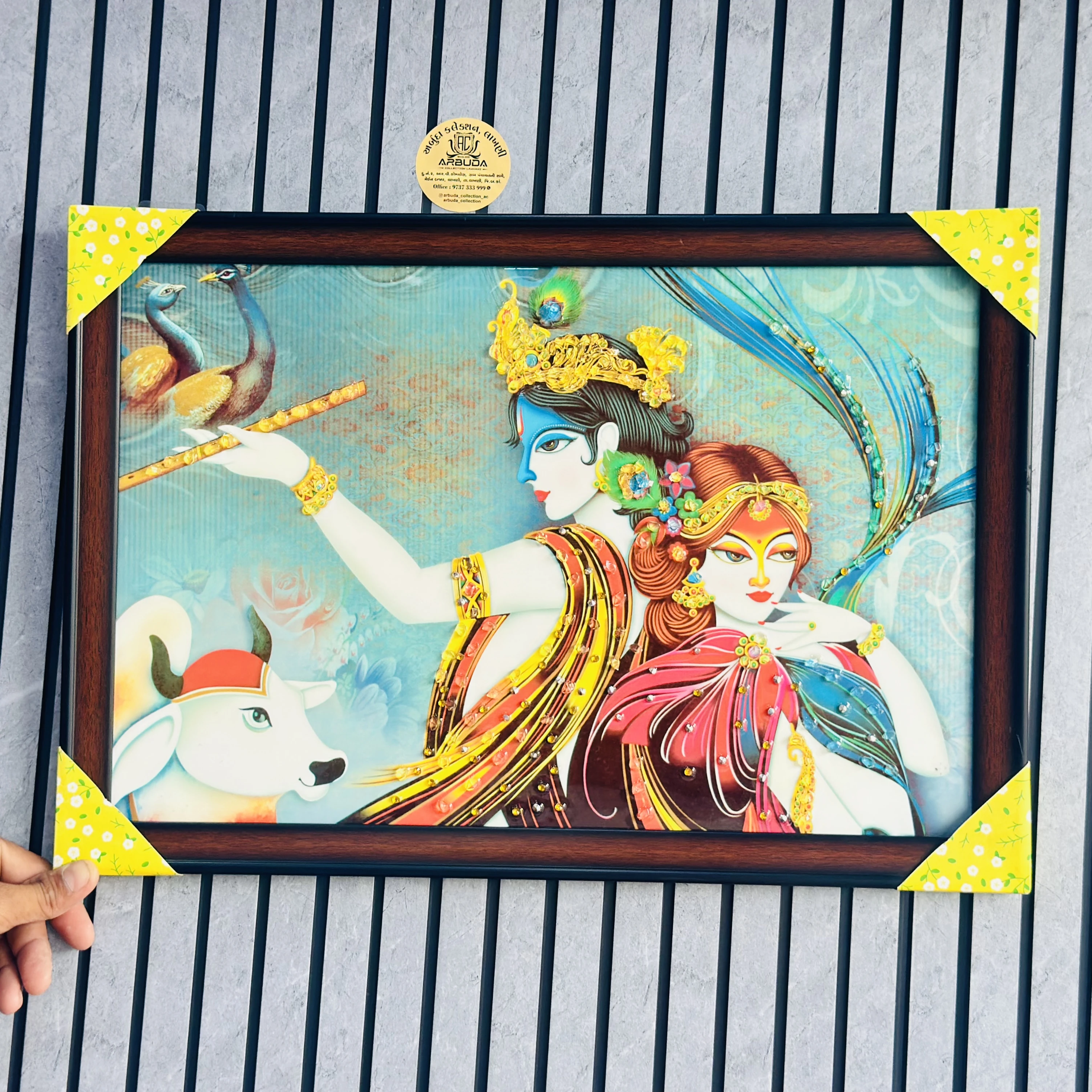 Radha Krishana frame (SKU-T7956G)