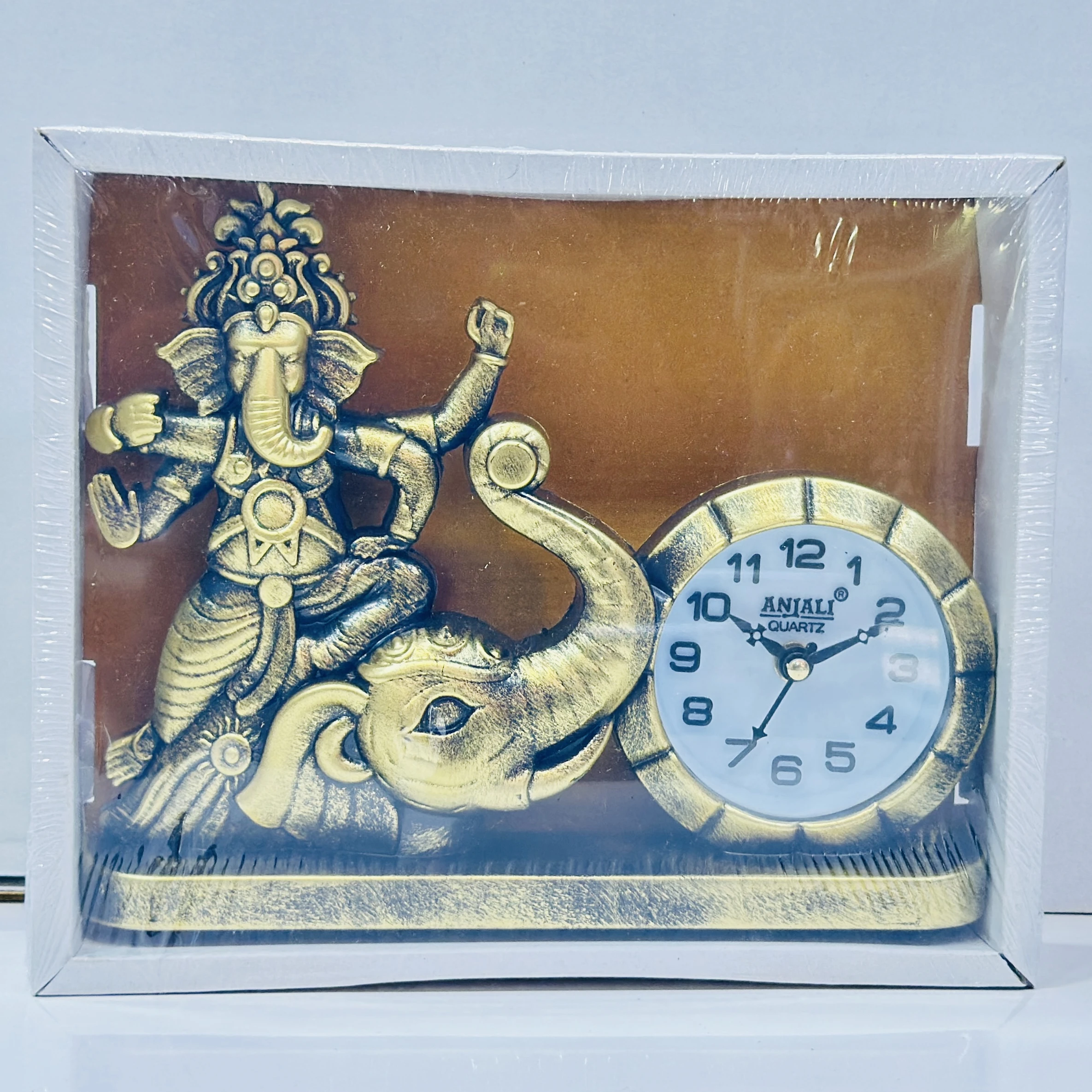 Anjali Quartz Lord Ganesha decorative table clock…..W8KC1N