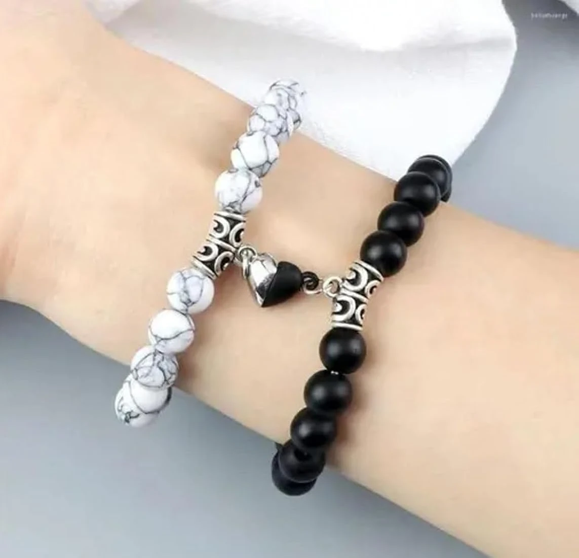 Magnetic Couples Bracelets 2 Pcs Matching