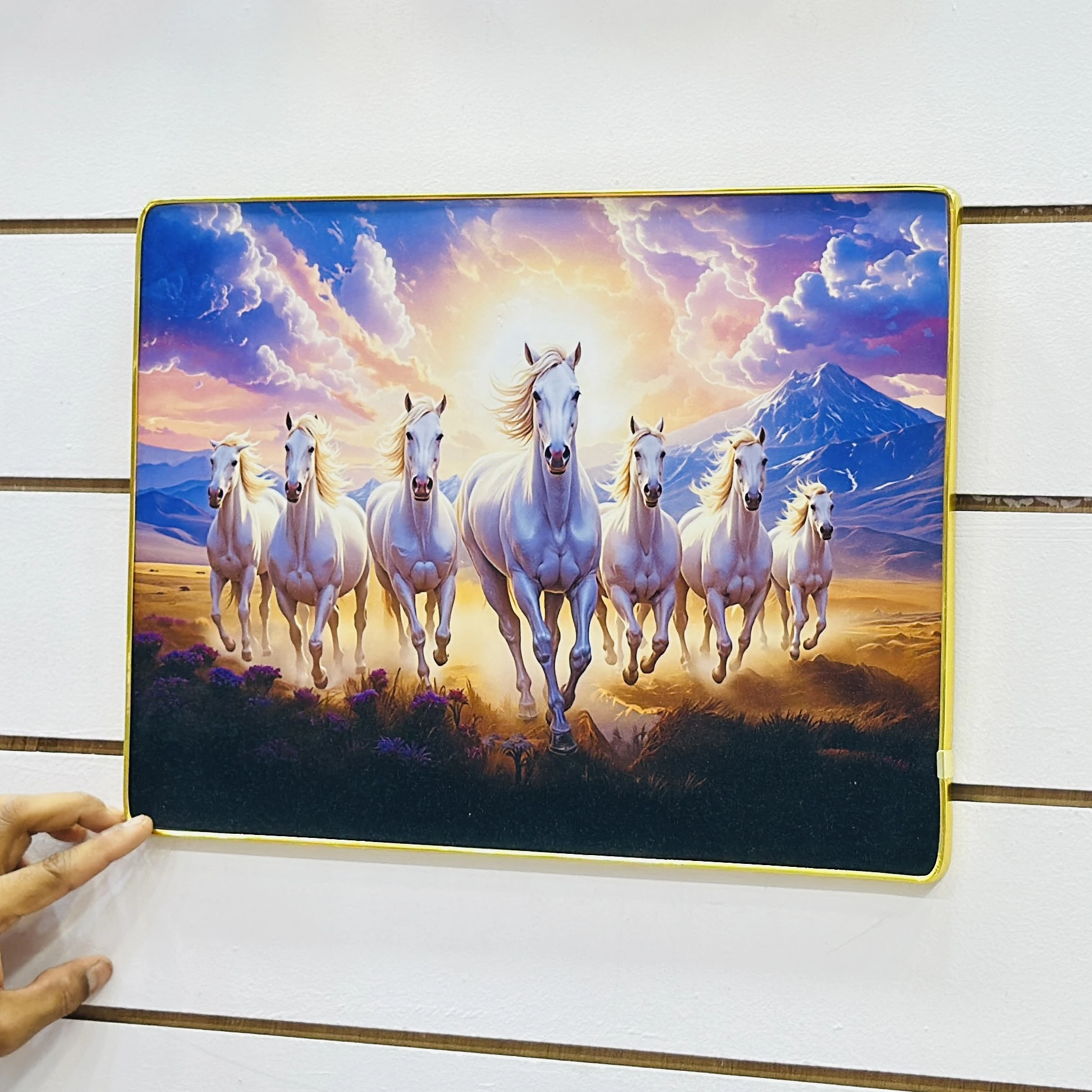 Seven Running Horses Vastu wall painting…. SY3XL1