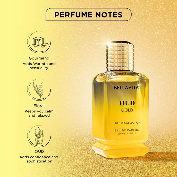 Bella Vita OUD GOLD Eau De Parfum for Men (100ml)